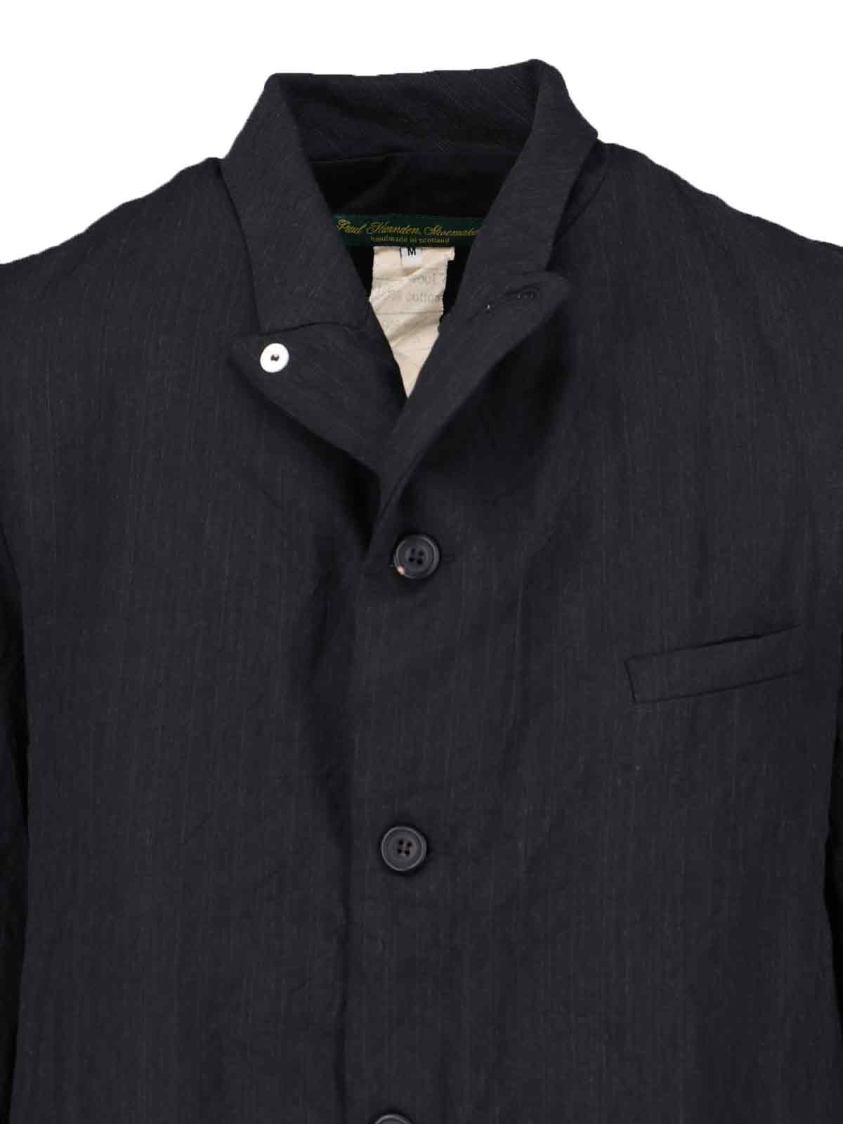 Shop Paul Harnden Long Single-breasted Coat In Black