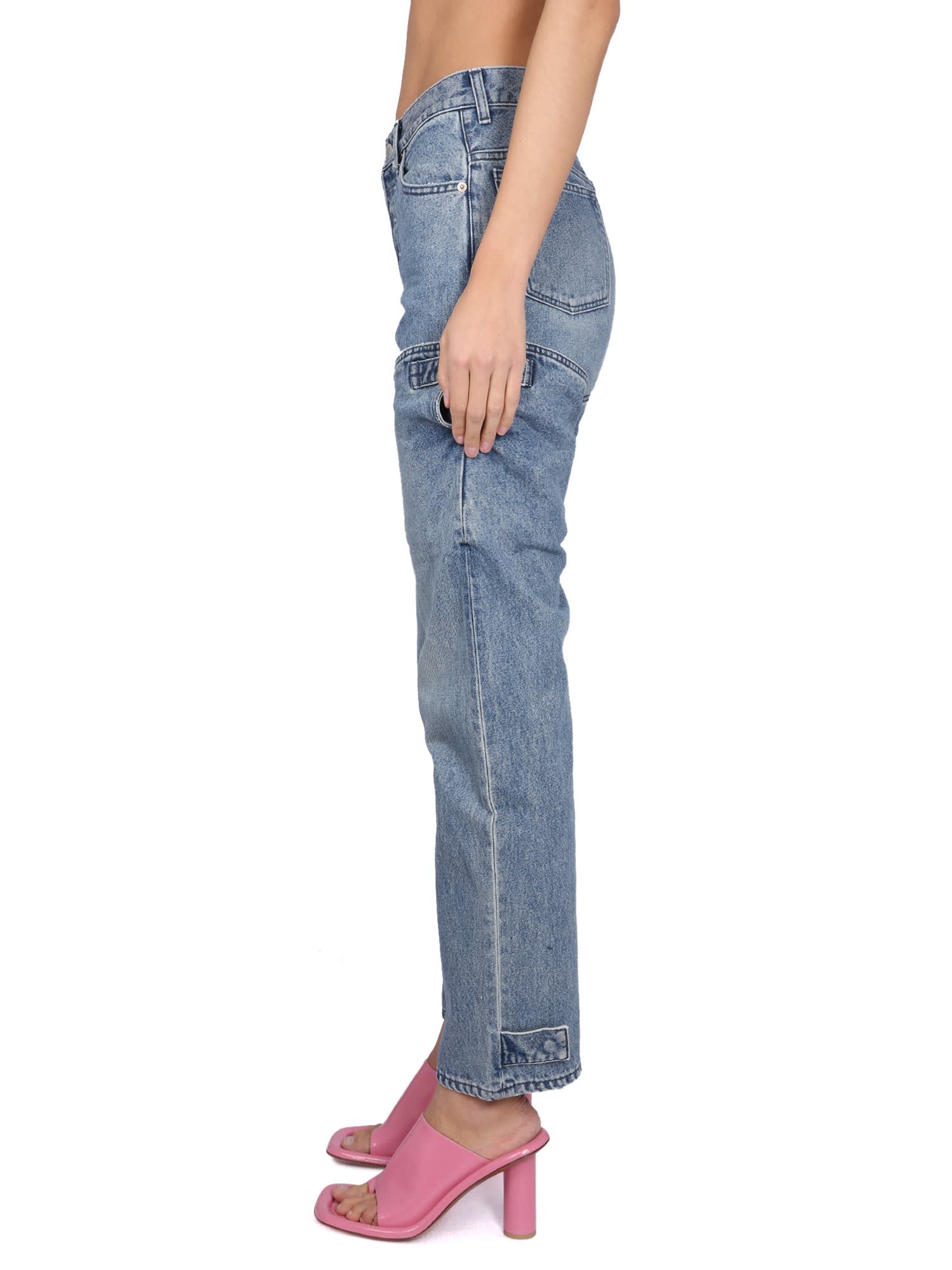 Shop Ambush Five Pocket Jeans In Blue