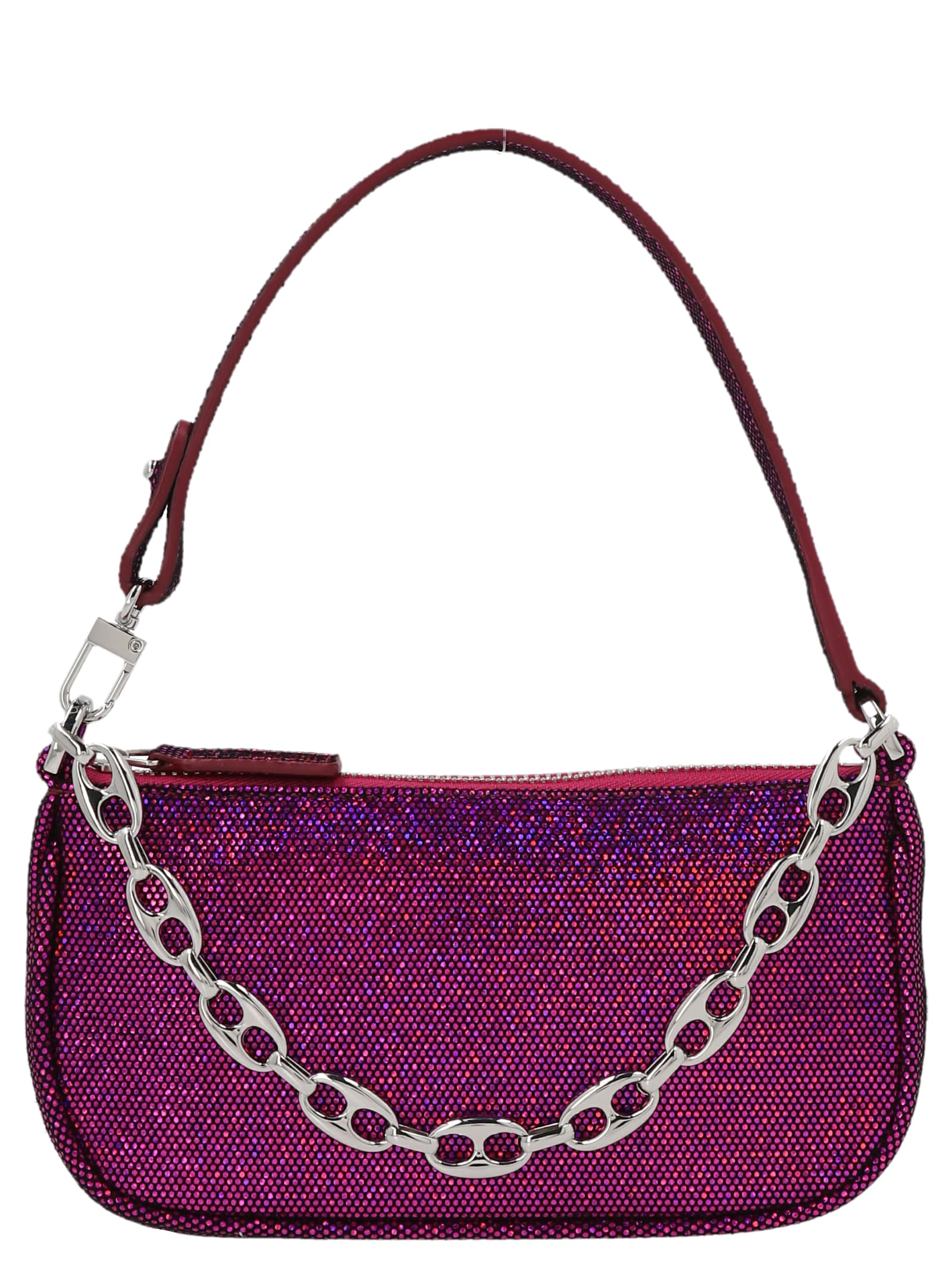 Shop By Far Mini Rachel Handbag In Purple