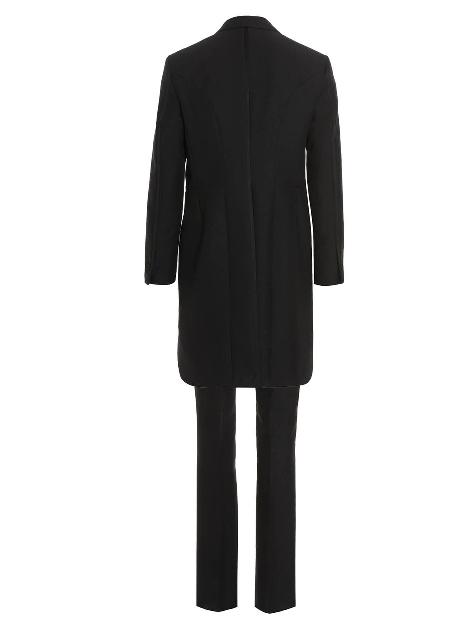 Shop Fendi Mohair Wool Dress In Black