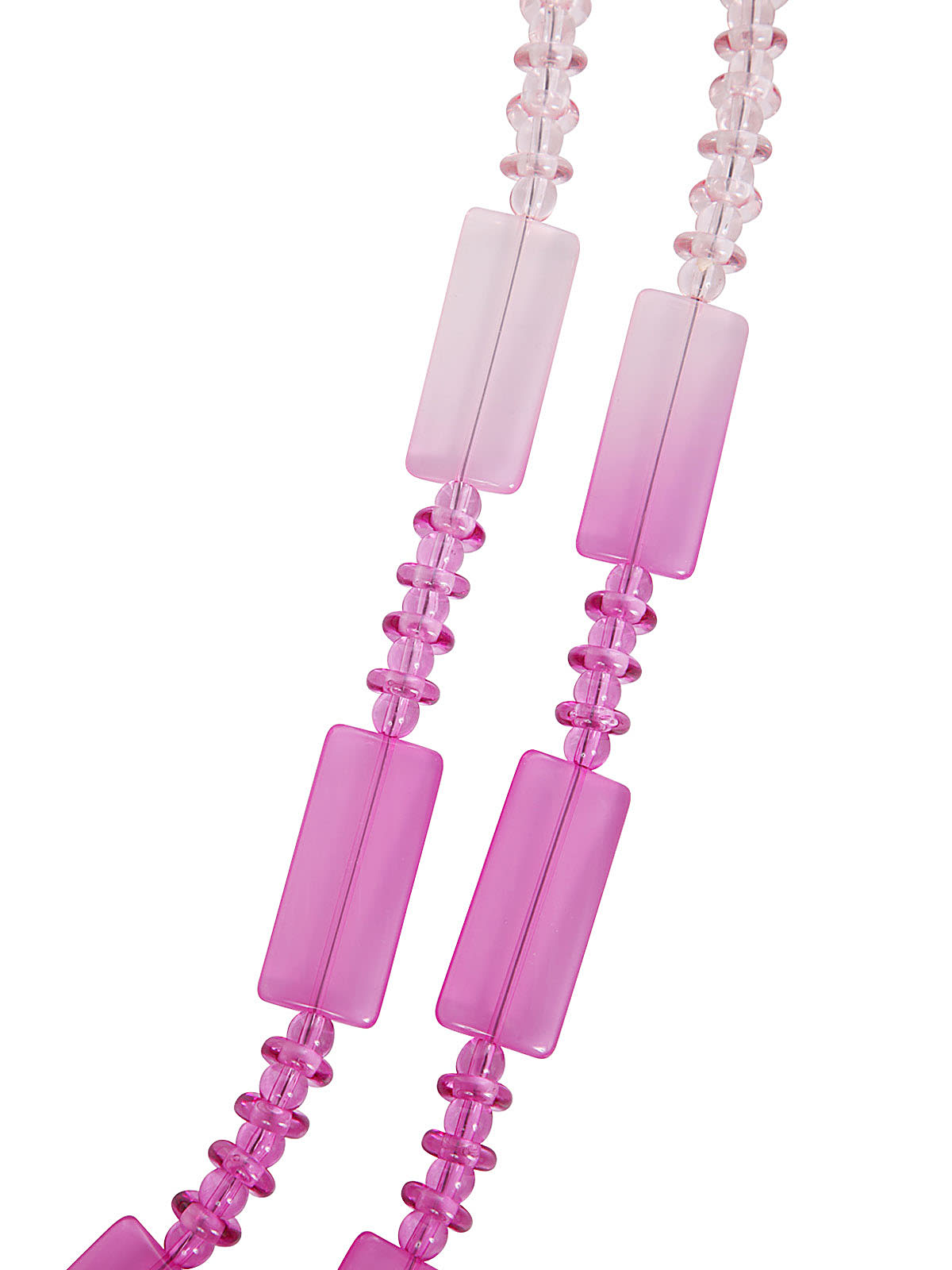 Shop Emporio Armani Geometrical Necklace In Pink Purple