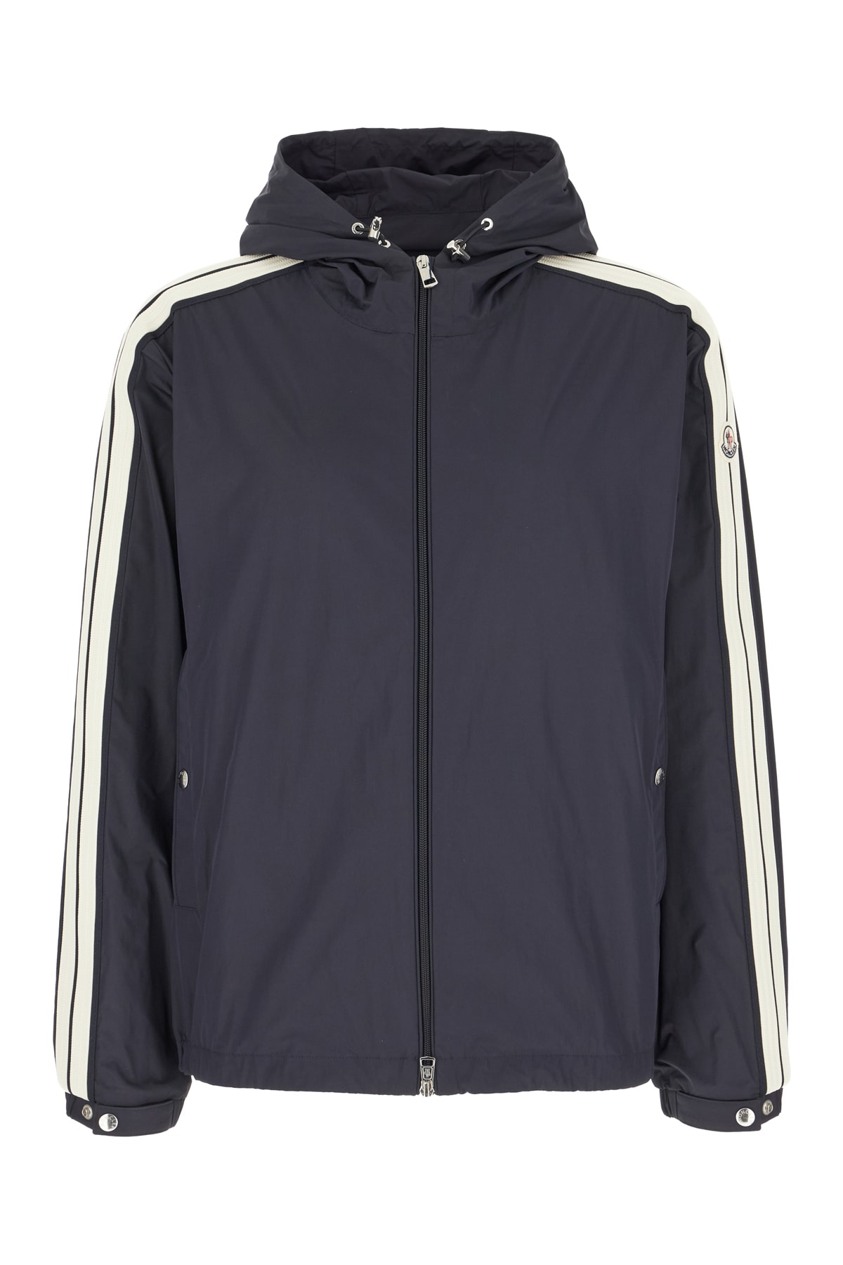 Moncler Navy Blue Polyester Jacket - Moncler - Modalova