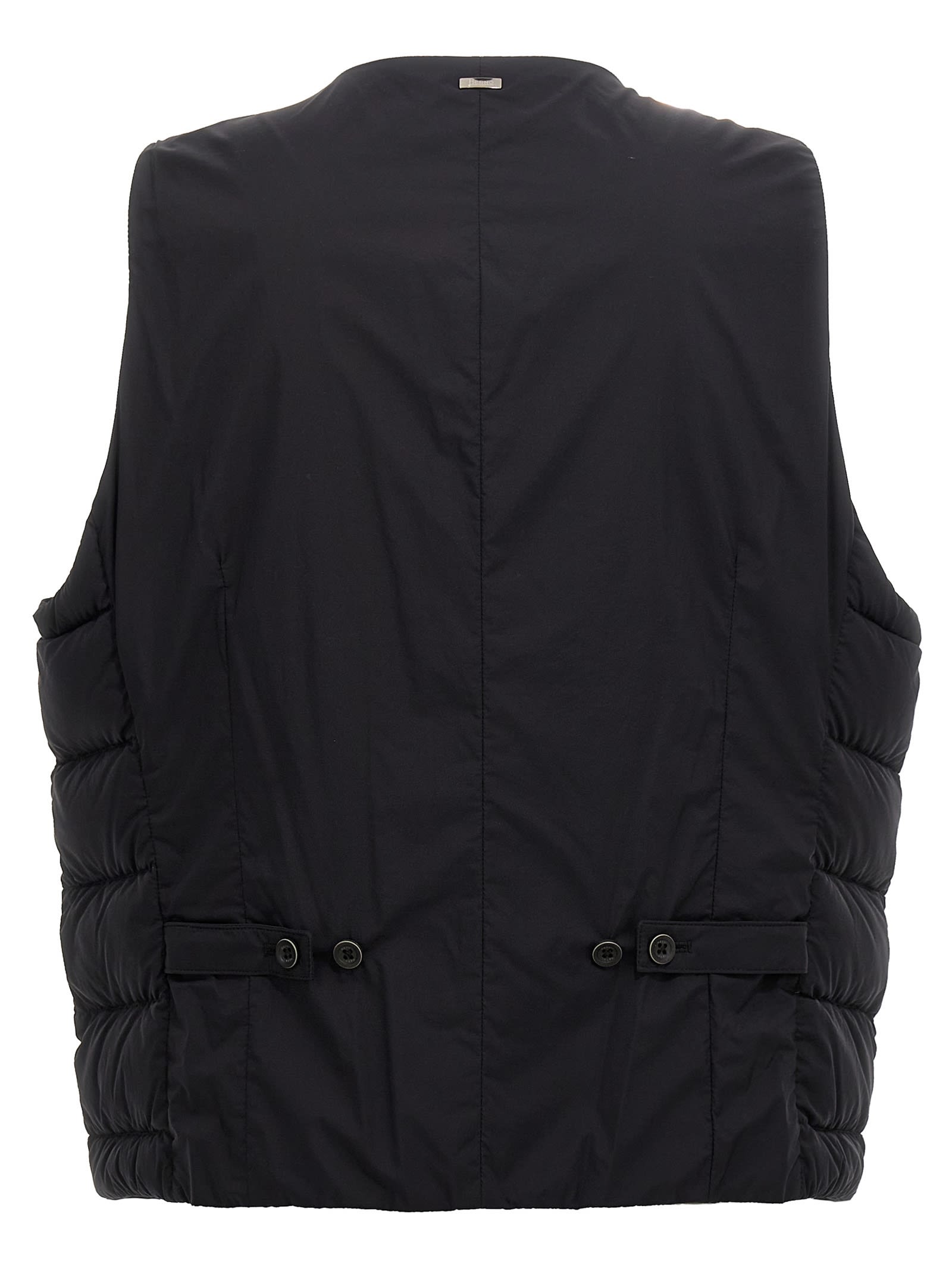 Shop Herno Il Panciotto Vest In Black