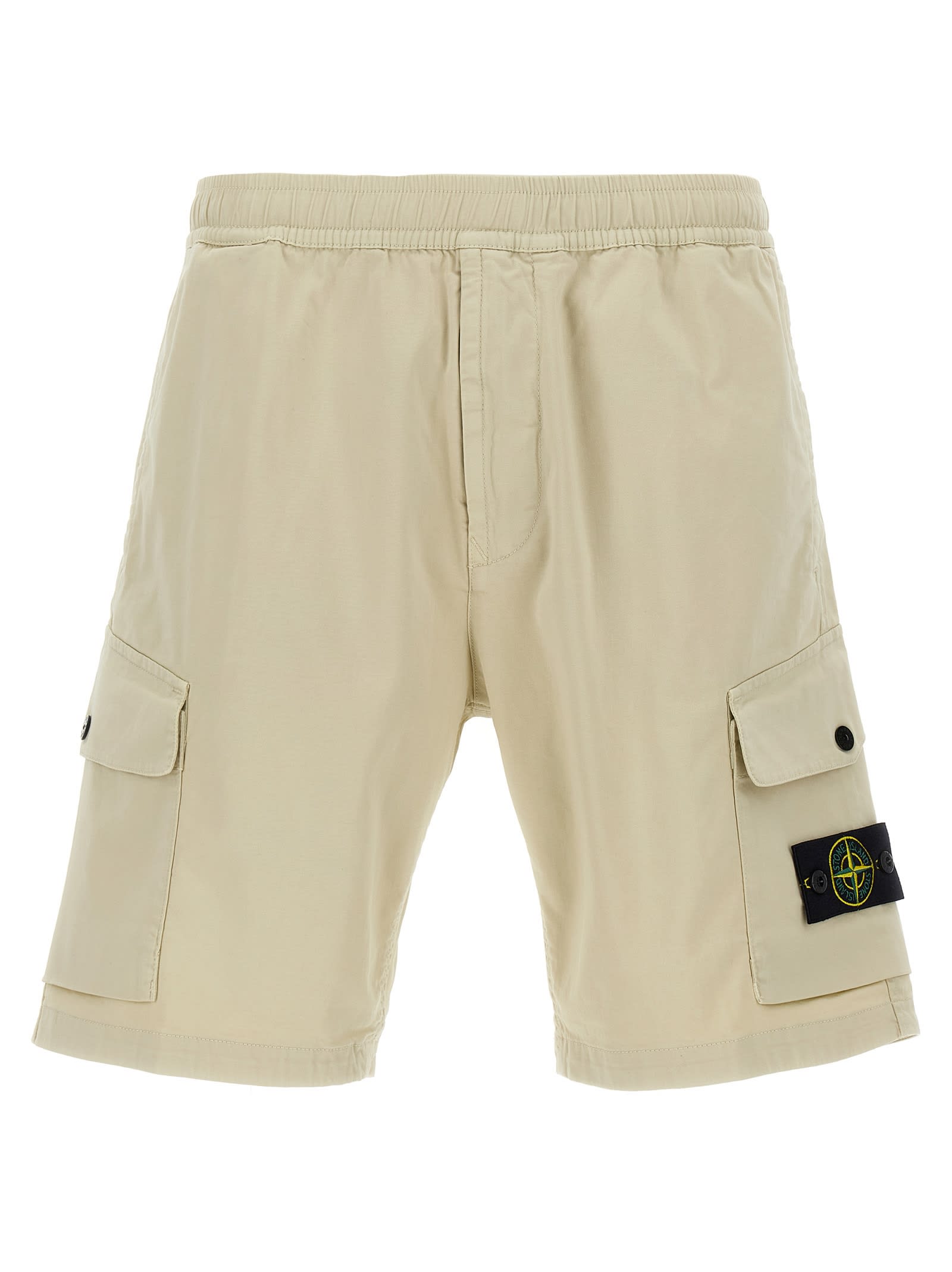 Stone Island Badge Logo Cargo Shorts