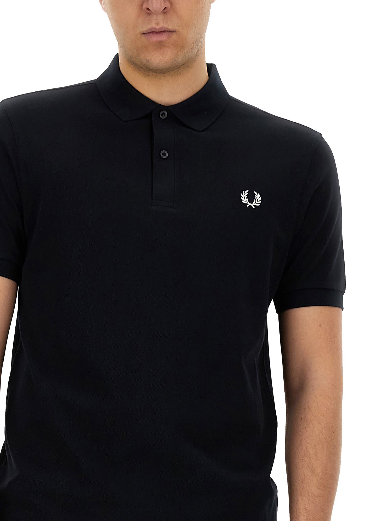 Shop Fred Perry Polo With Logo Embroidery