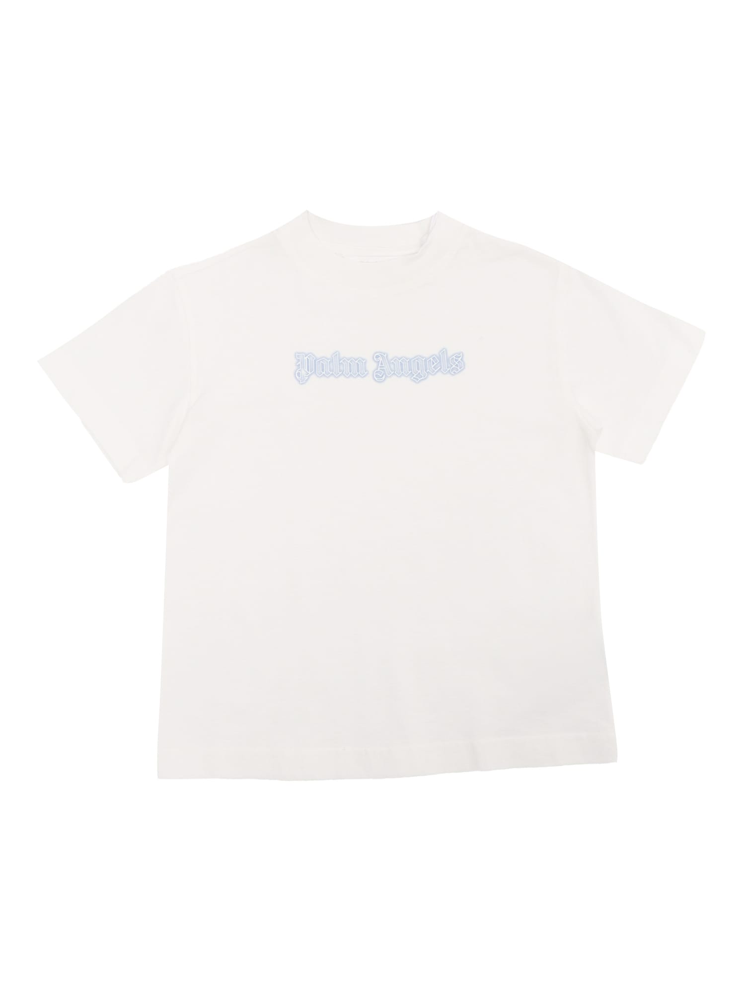 Palm Angels White T-shirt With Logo
