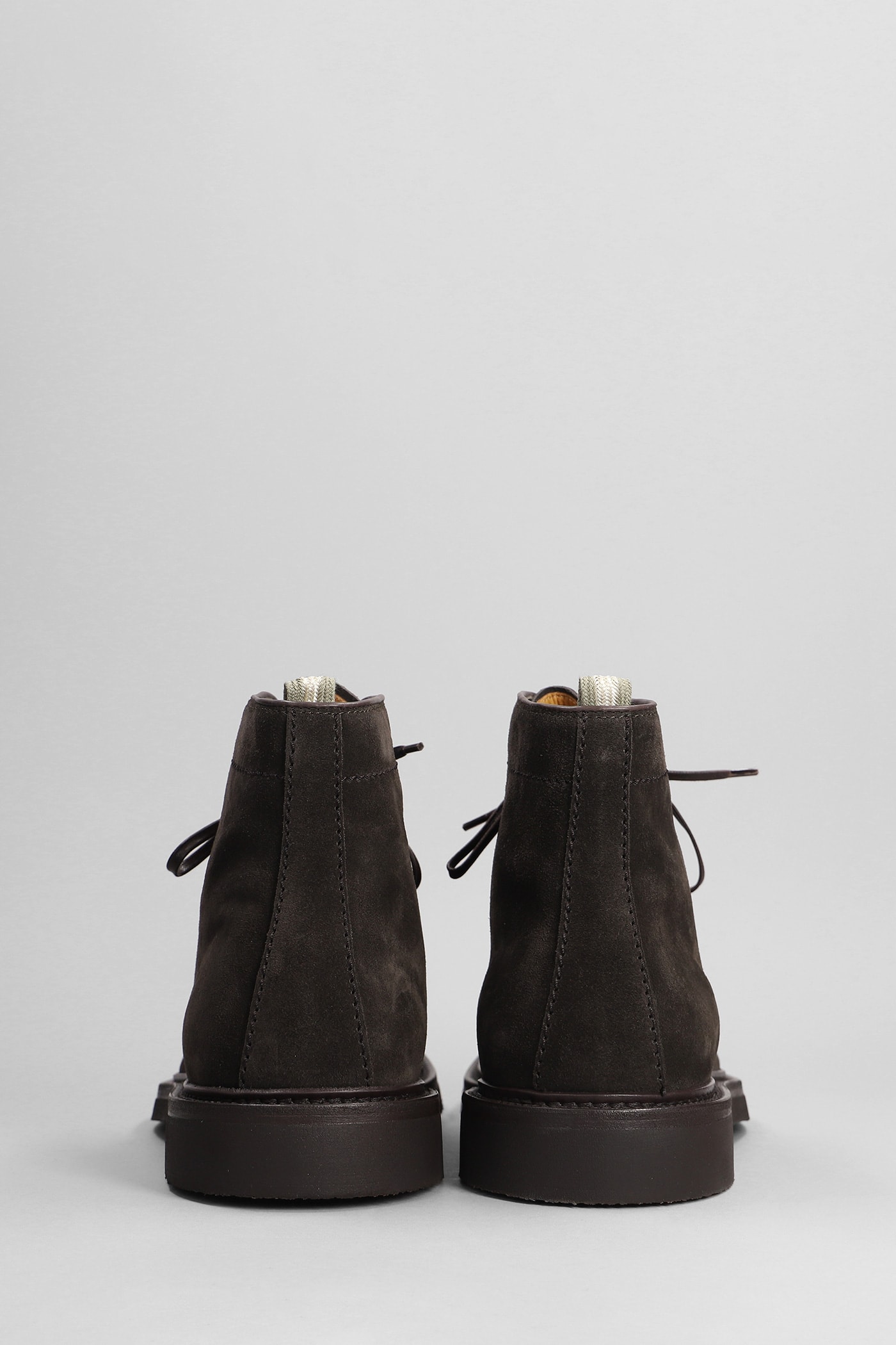 Shop Officine Creative Hopkins Flexi Ankle Boots In Brown Suede