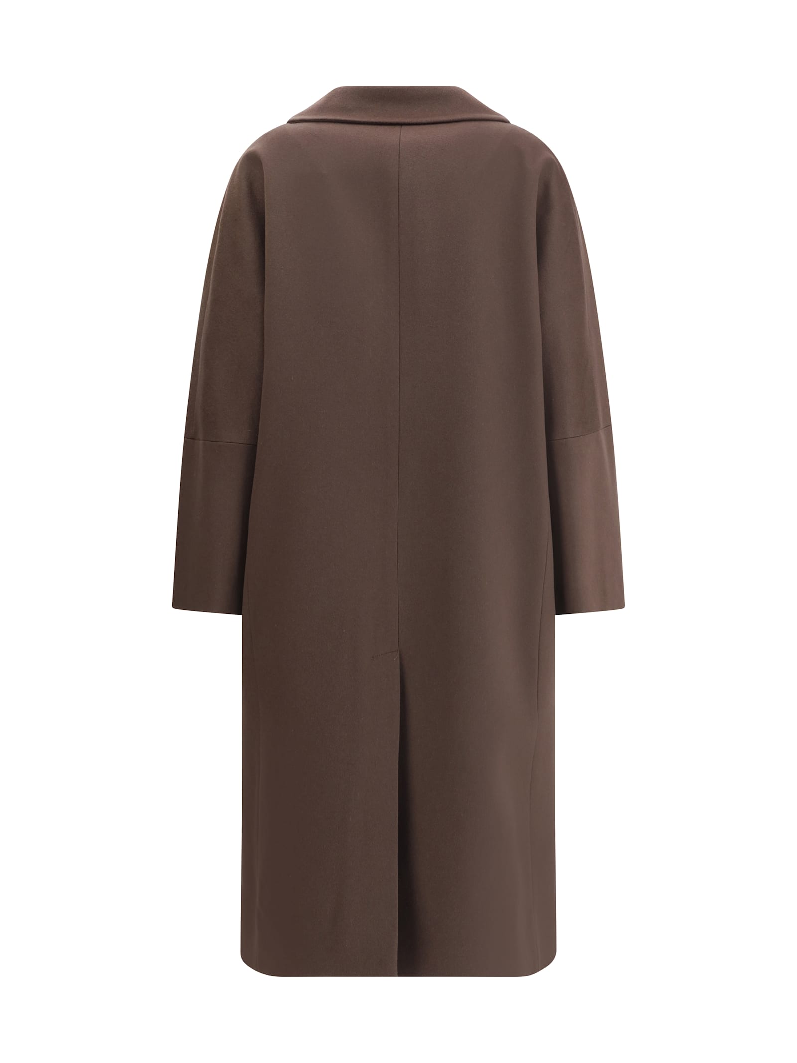 Lardini Cashmere Oversized Coat In Brown