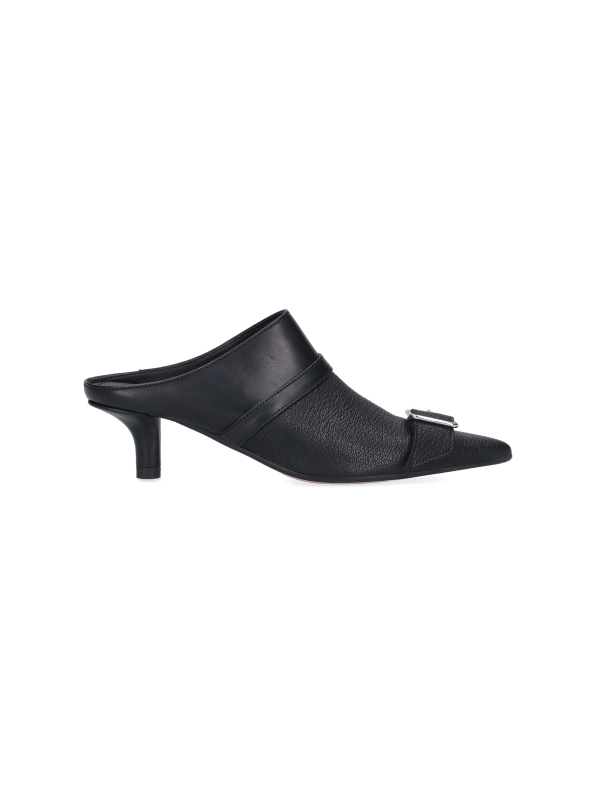 Mm6 Maison Margiela Mules With Buckle In Black