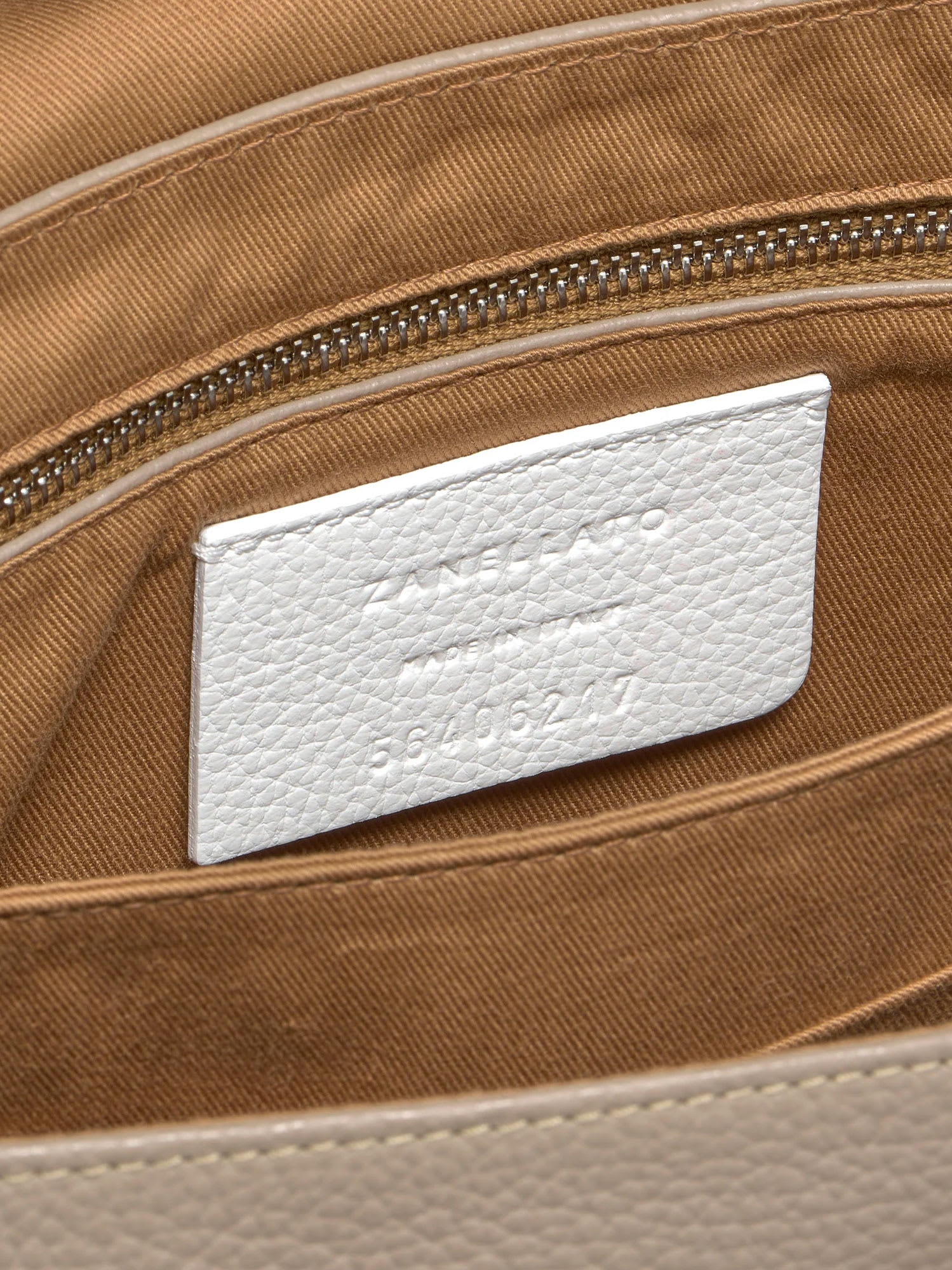 Zanellato Postina S Leather Crossbody Bag With Double Shoulder Strap In Gray