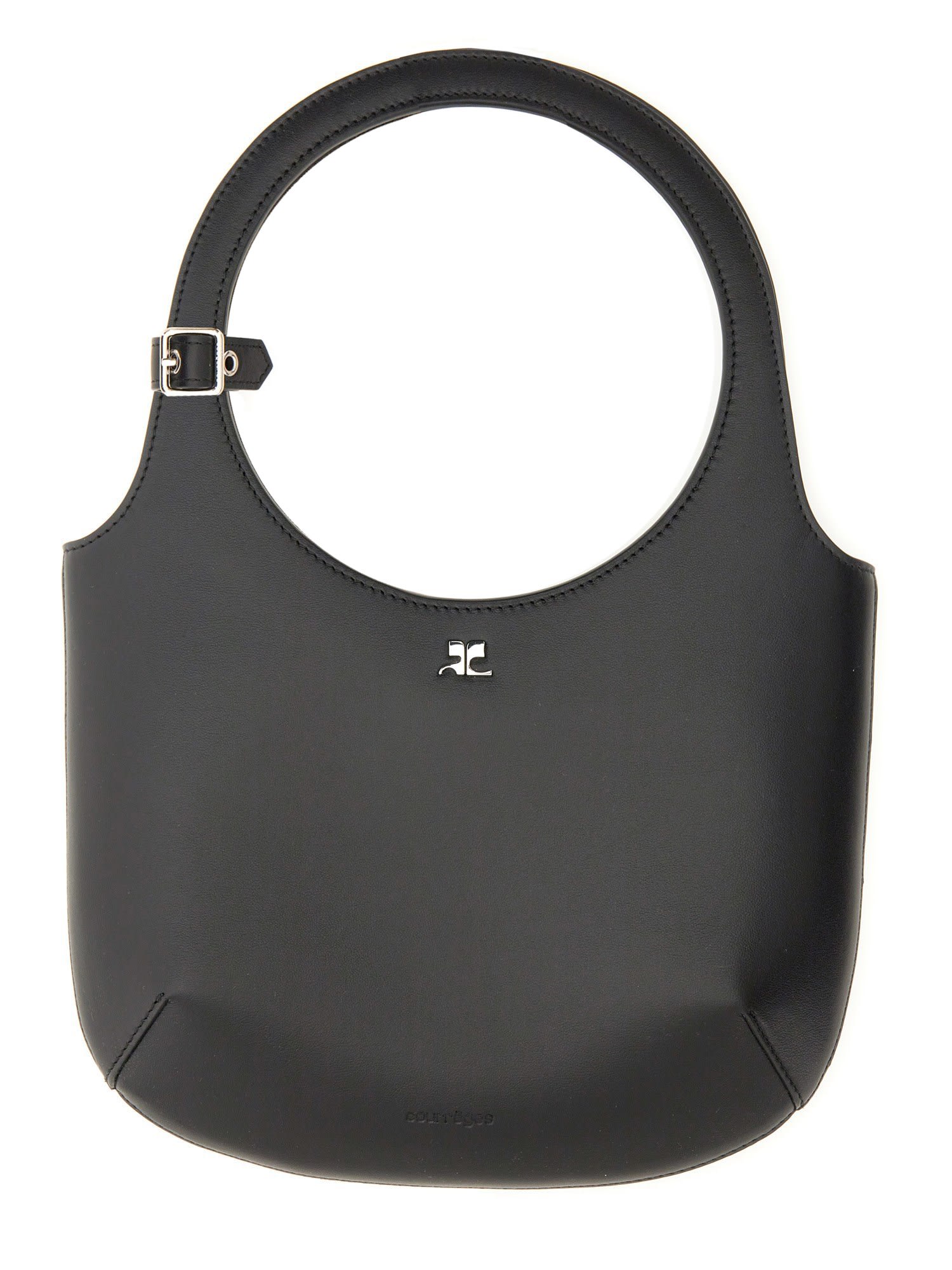 Shop Courrèges Bag Holy In Black