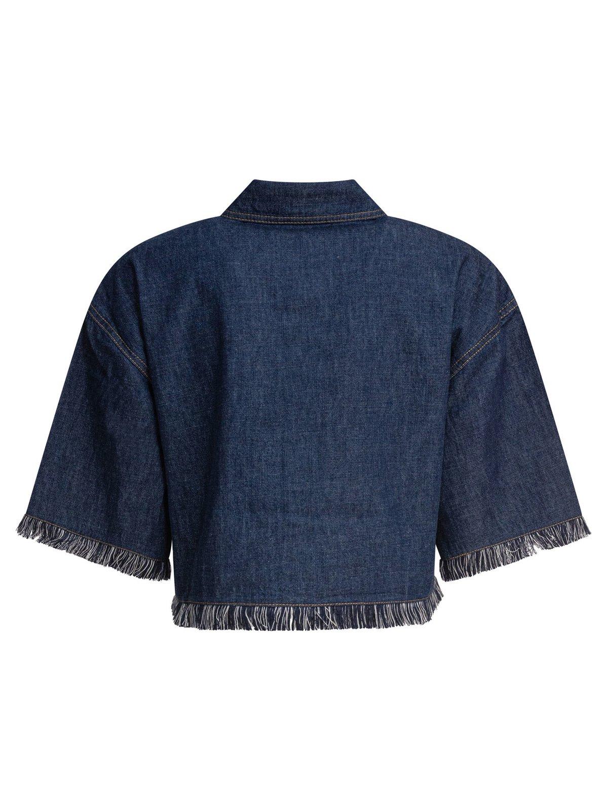 Zimmermann Rhiannon Denim Shirt In Atlantic In Blue