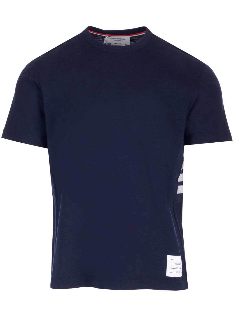 Shop Thom Browne Blue 4bar T-shirt In Navy