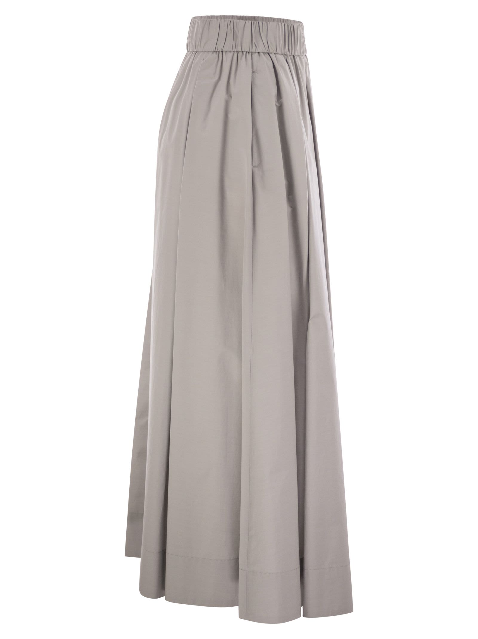 Peserico Women Long Skirt In Lightweight Canvas Parachute