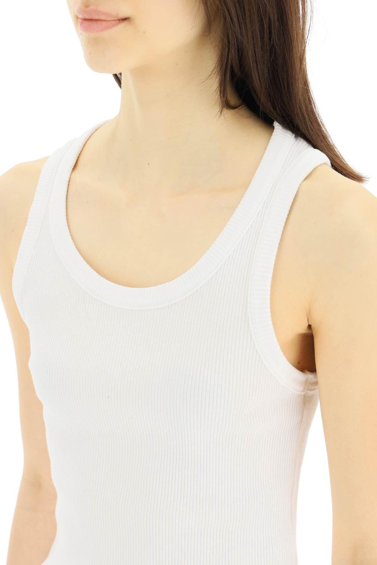 Shop Agolde Basic Tank Top In Wht White