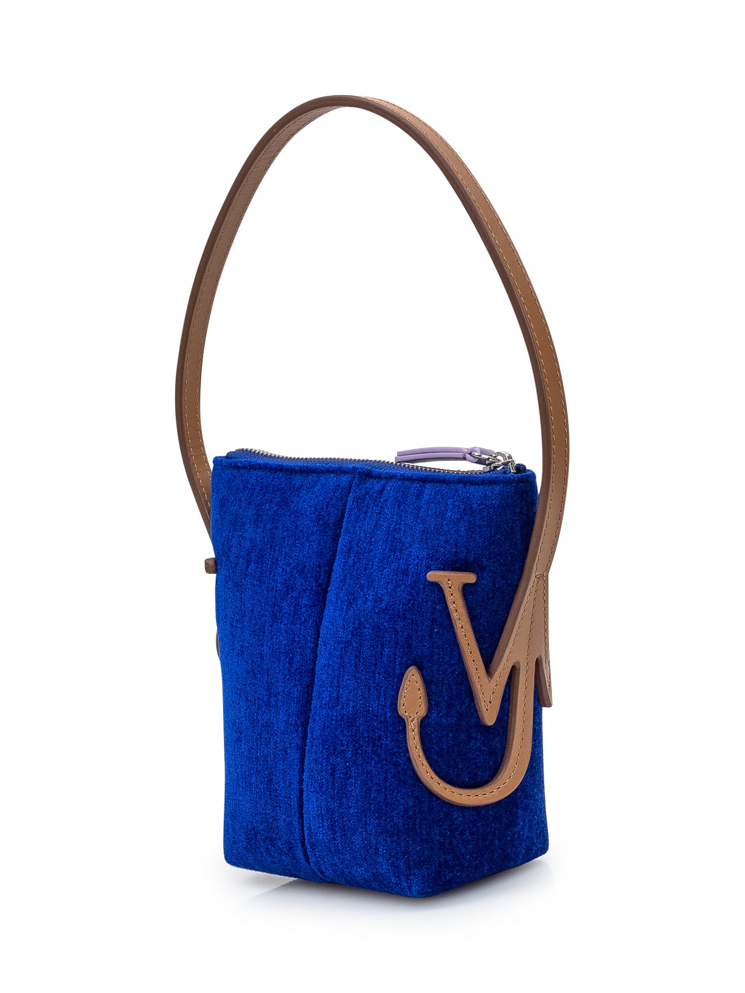 Shop Jw Anderson Mini Anchor Hobo Bag In Blue