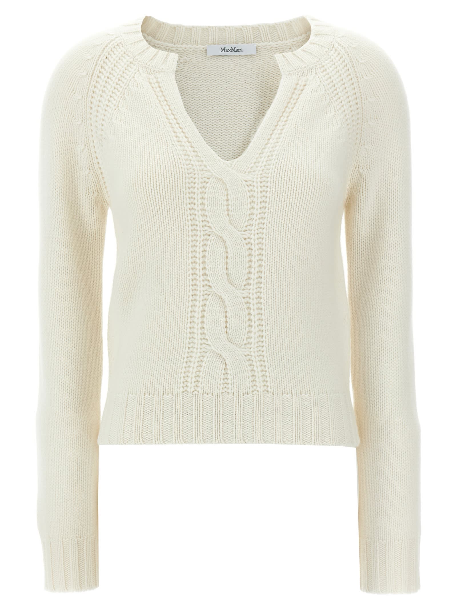 Shop Max Mara Cancan Sweater In White