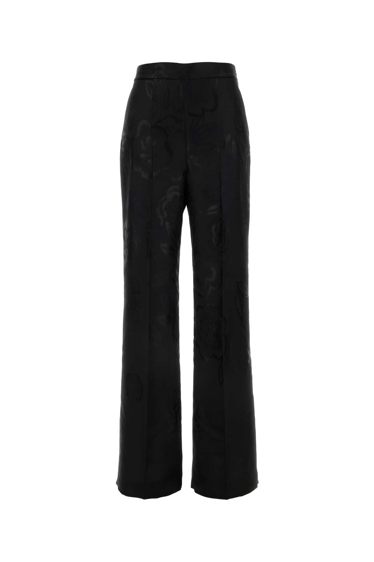 Shop Etro Embroidered Satin Pant In N0000