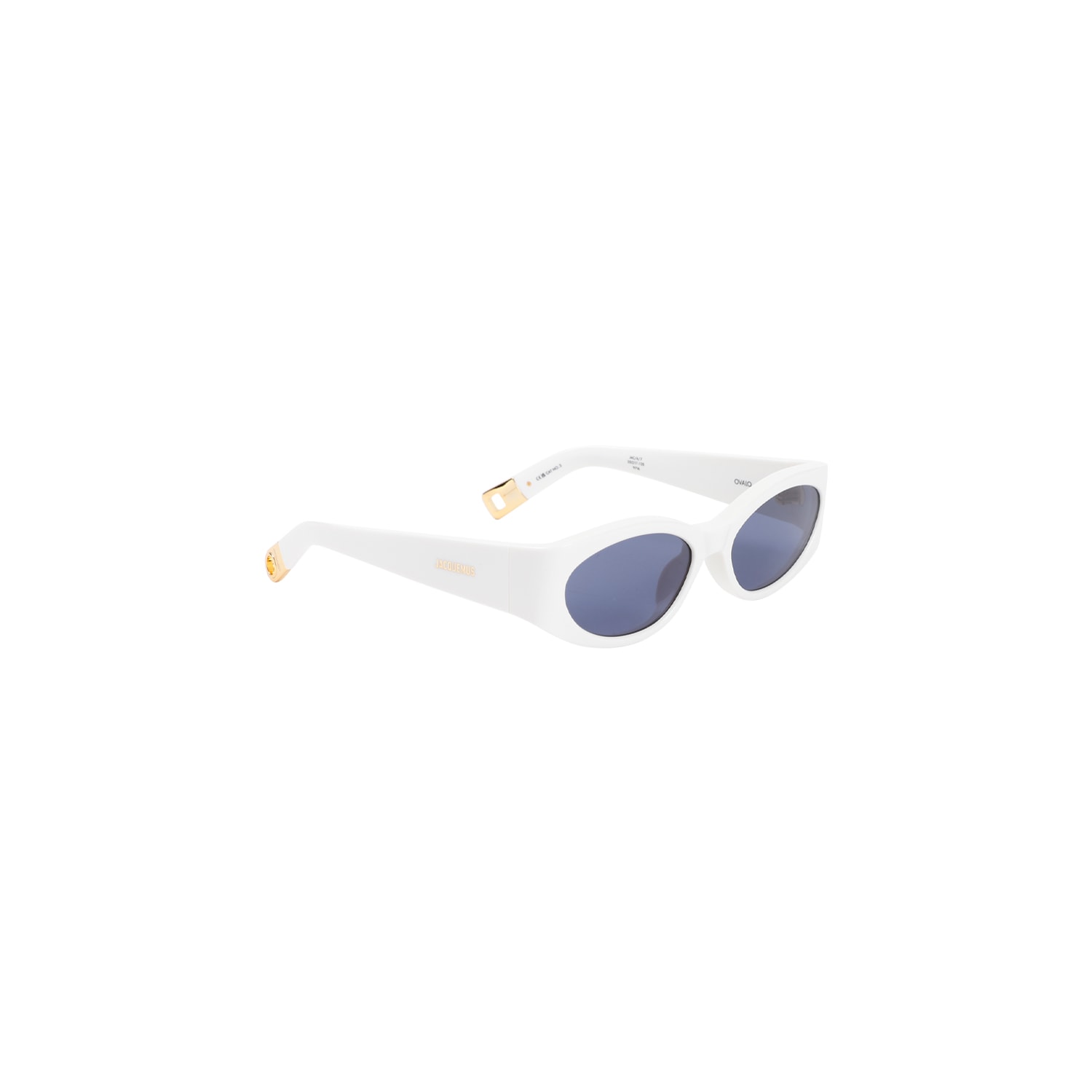 Jacquemus Les Lunettes Ovalo Sunglasses In White
