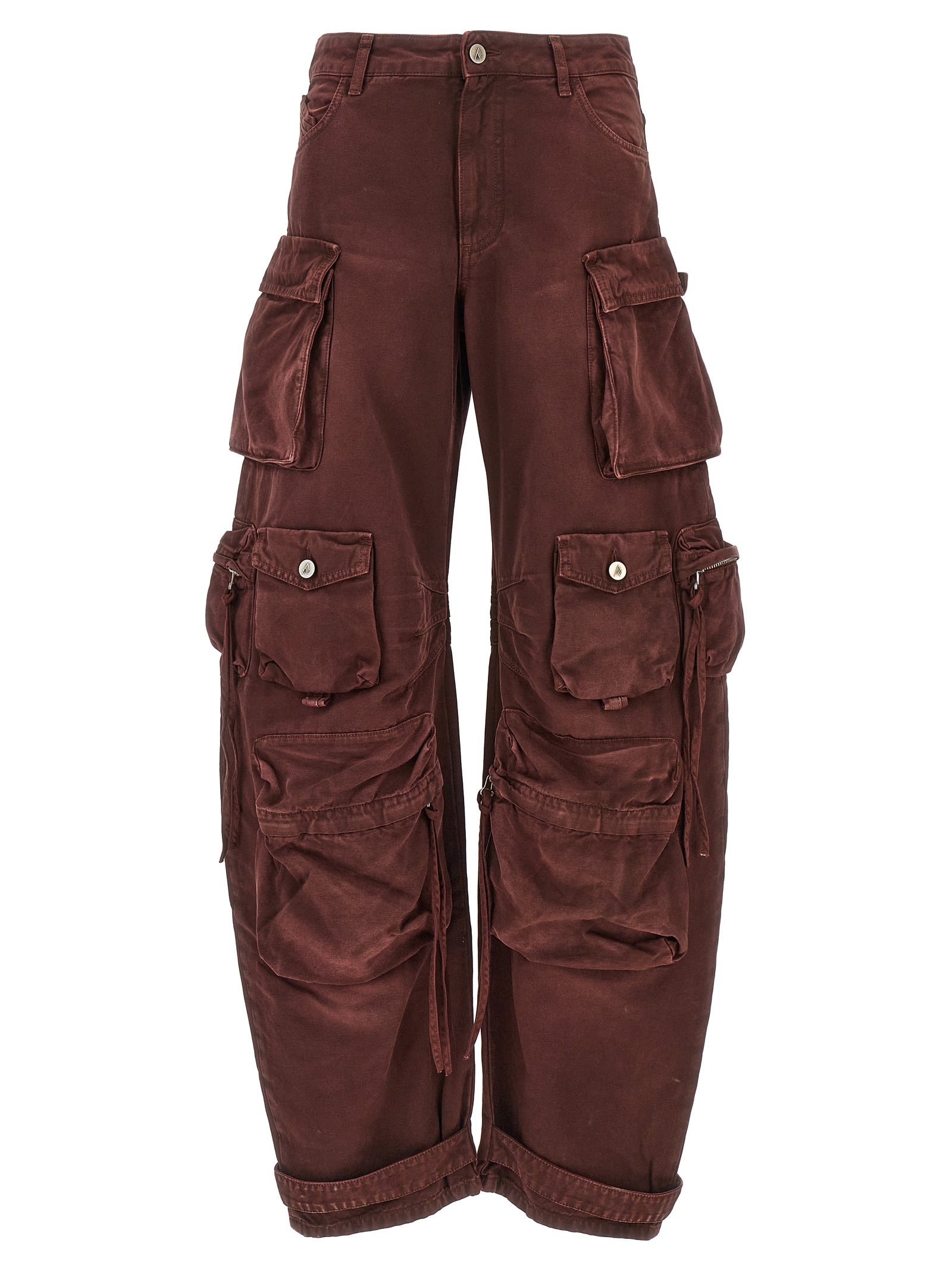 Shop Attico Fern Jeans In Bordeaux