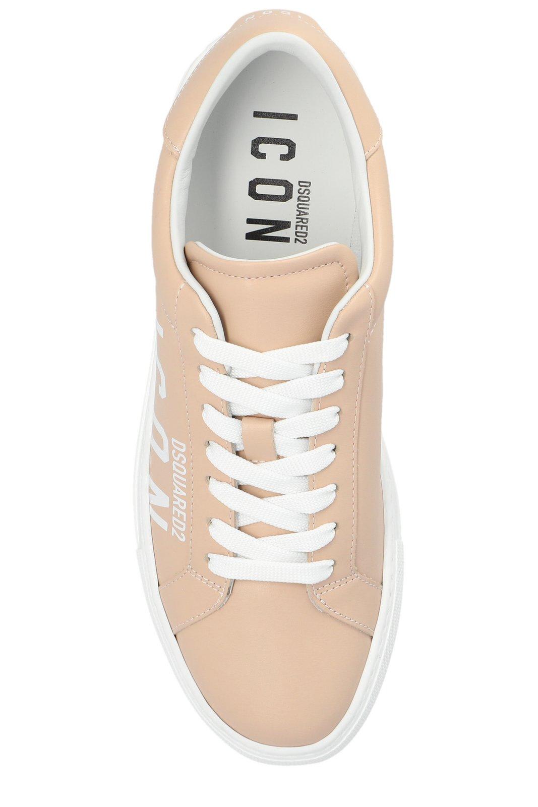 Shop Dsquared2 Boxer Sneakers In Powder Pink E White