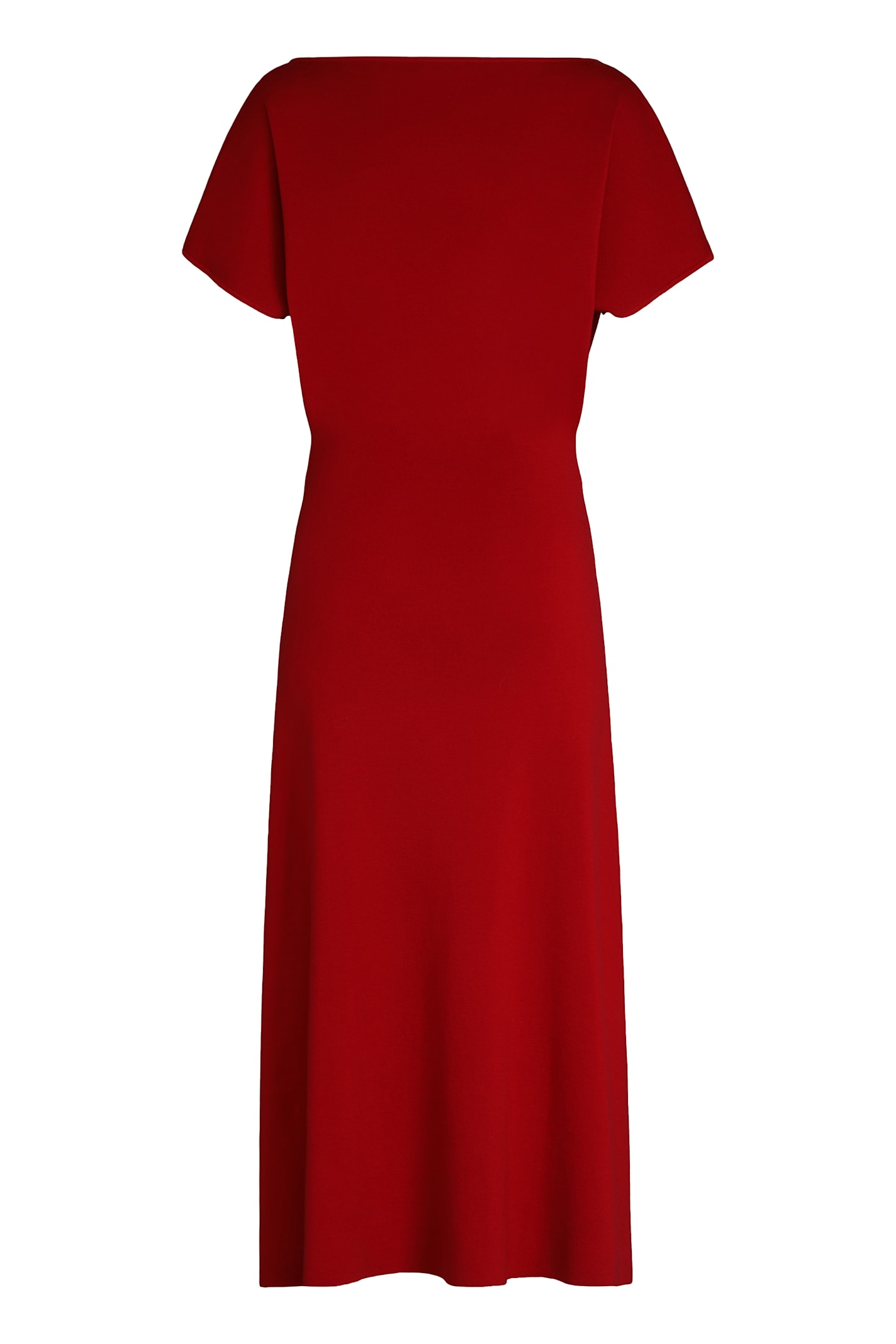 P.a.r.o.s.h Parosh Lime Knitted Long Dress In Red
