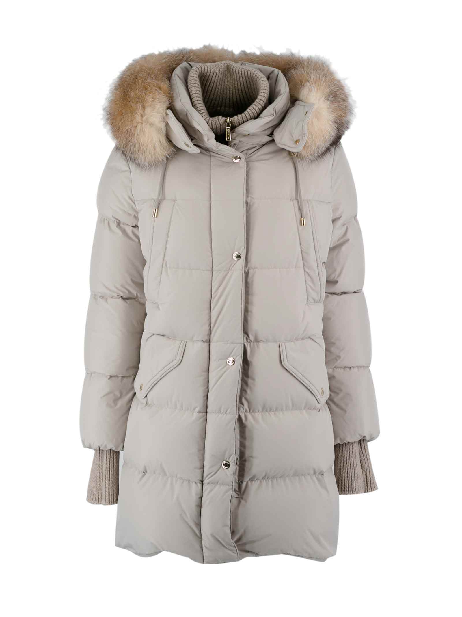Moorer Quilted Down Jacket In Pure Goose Down