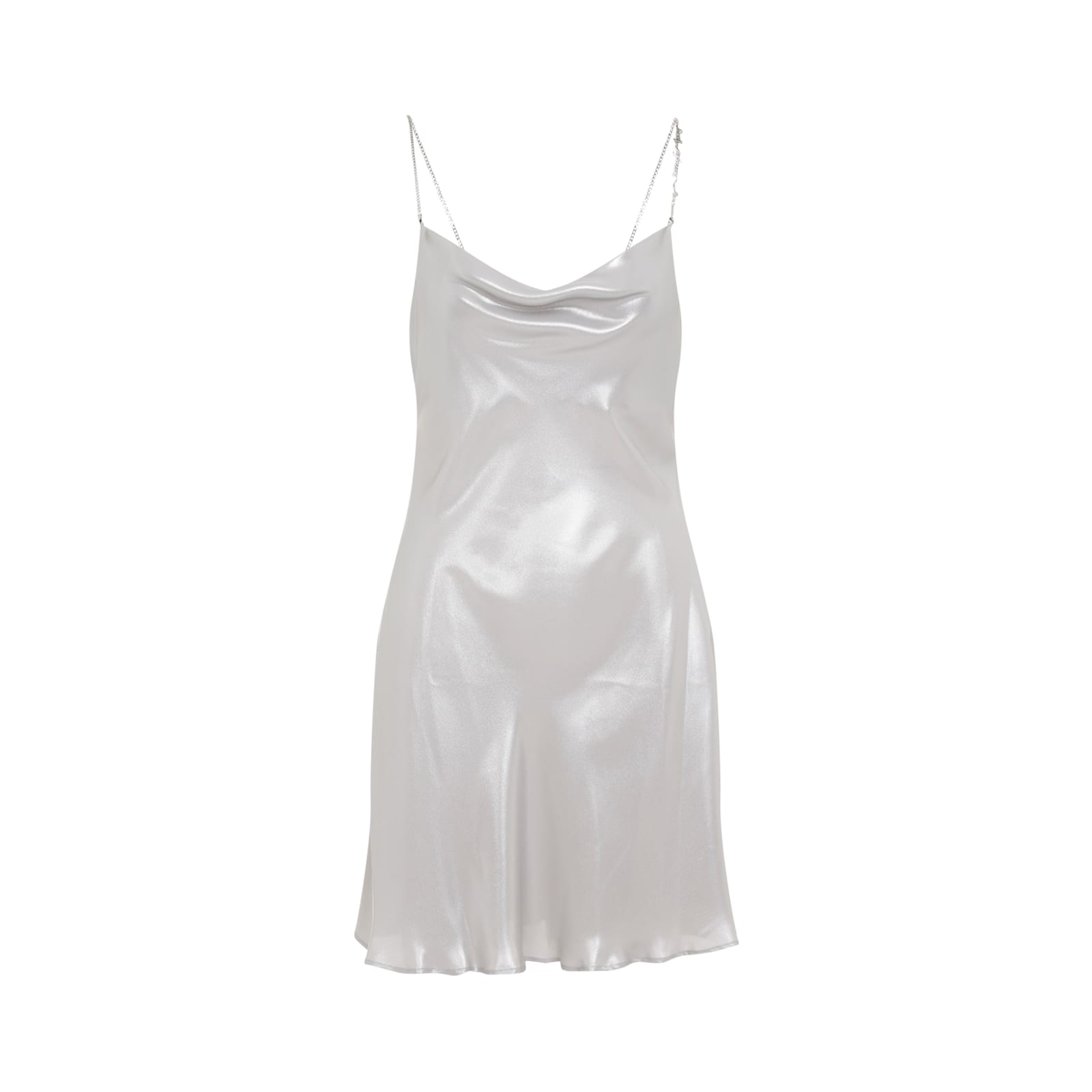 Shop Diesel D-minty Mini Dress In D Silver