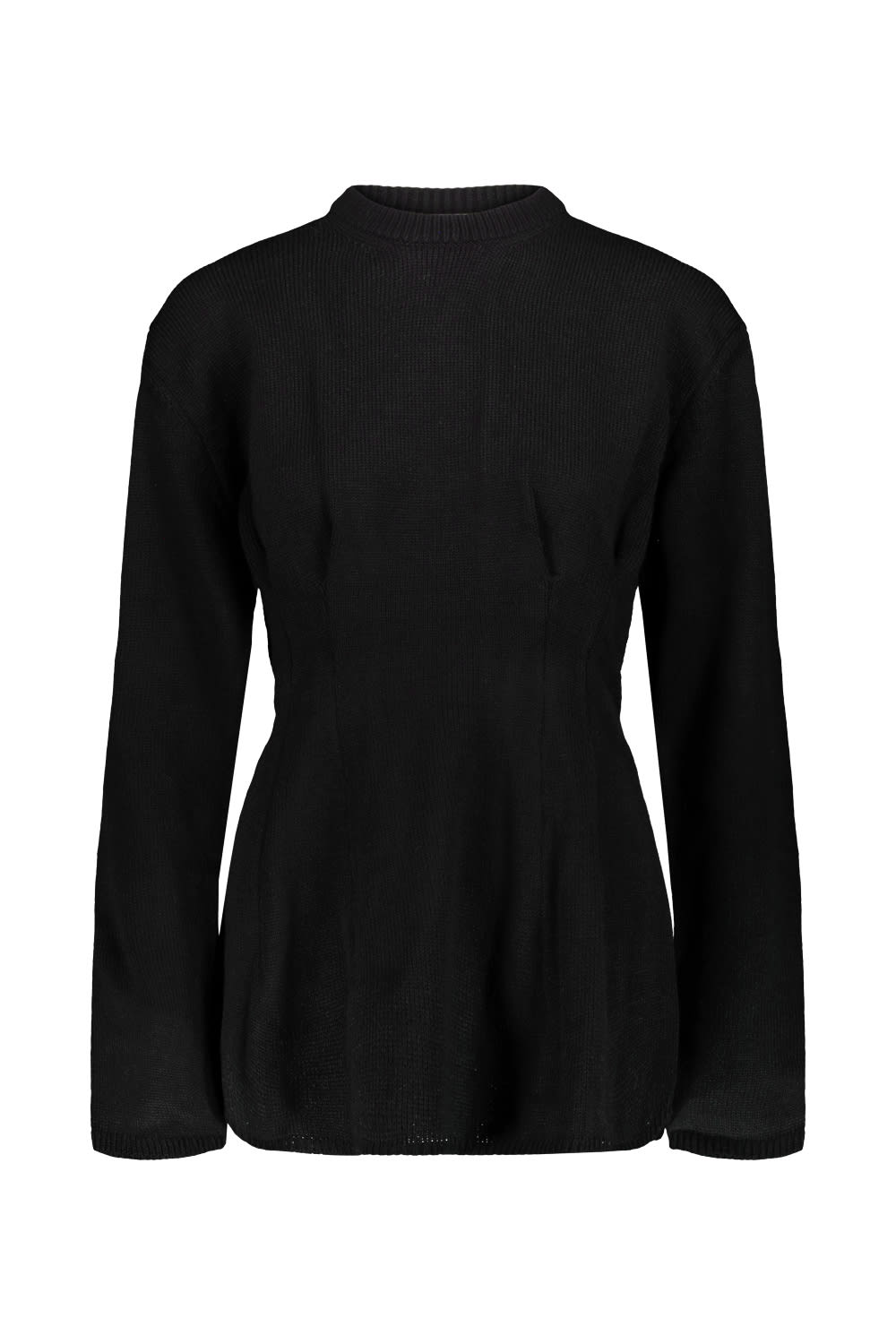 COMME DES GARÇONS CROW-NECK KNITTED JUMPER
