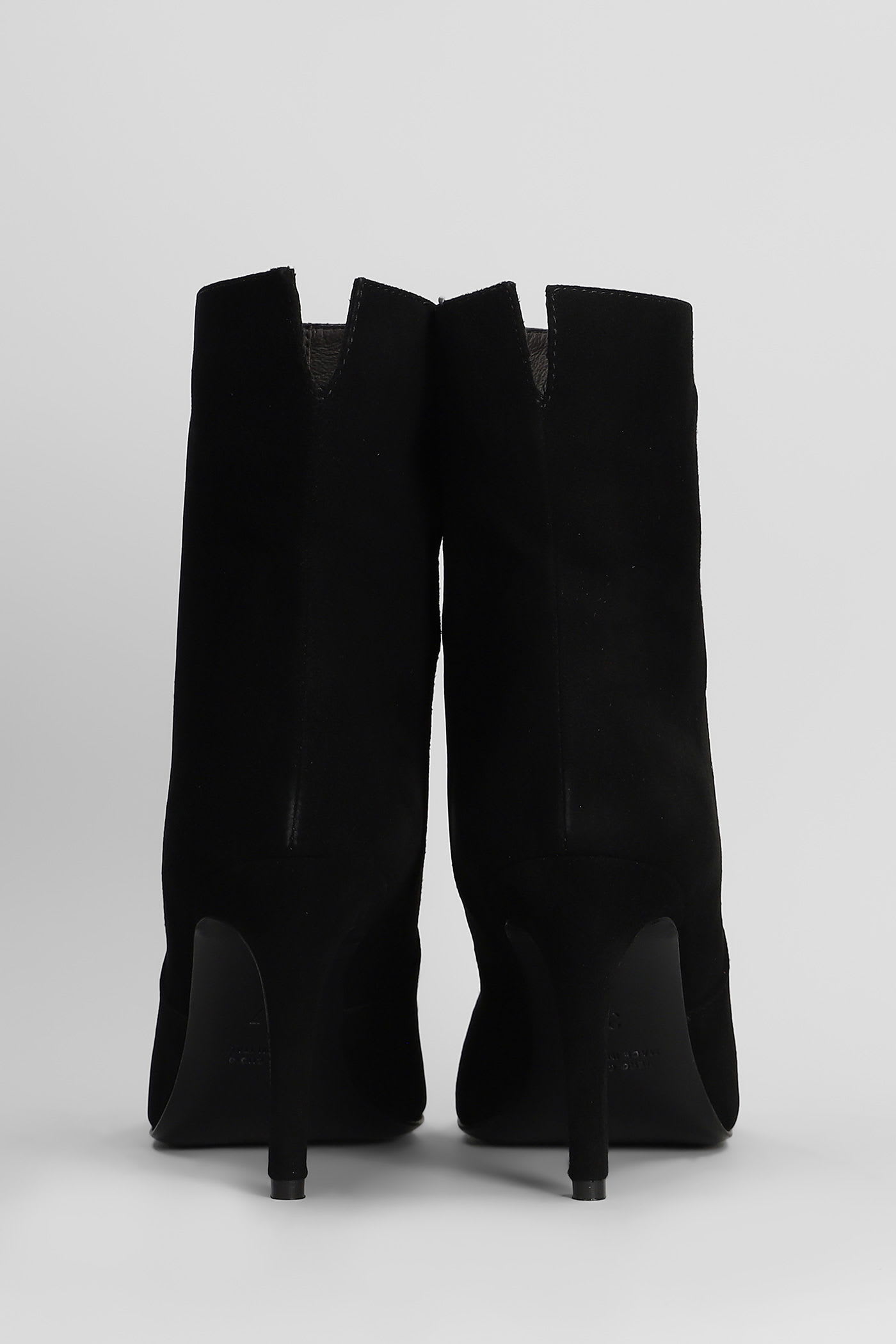 Via Roma 15 80mm Pointed-toe Stiletto Boots In Black