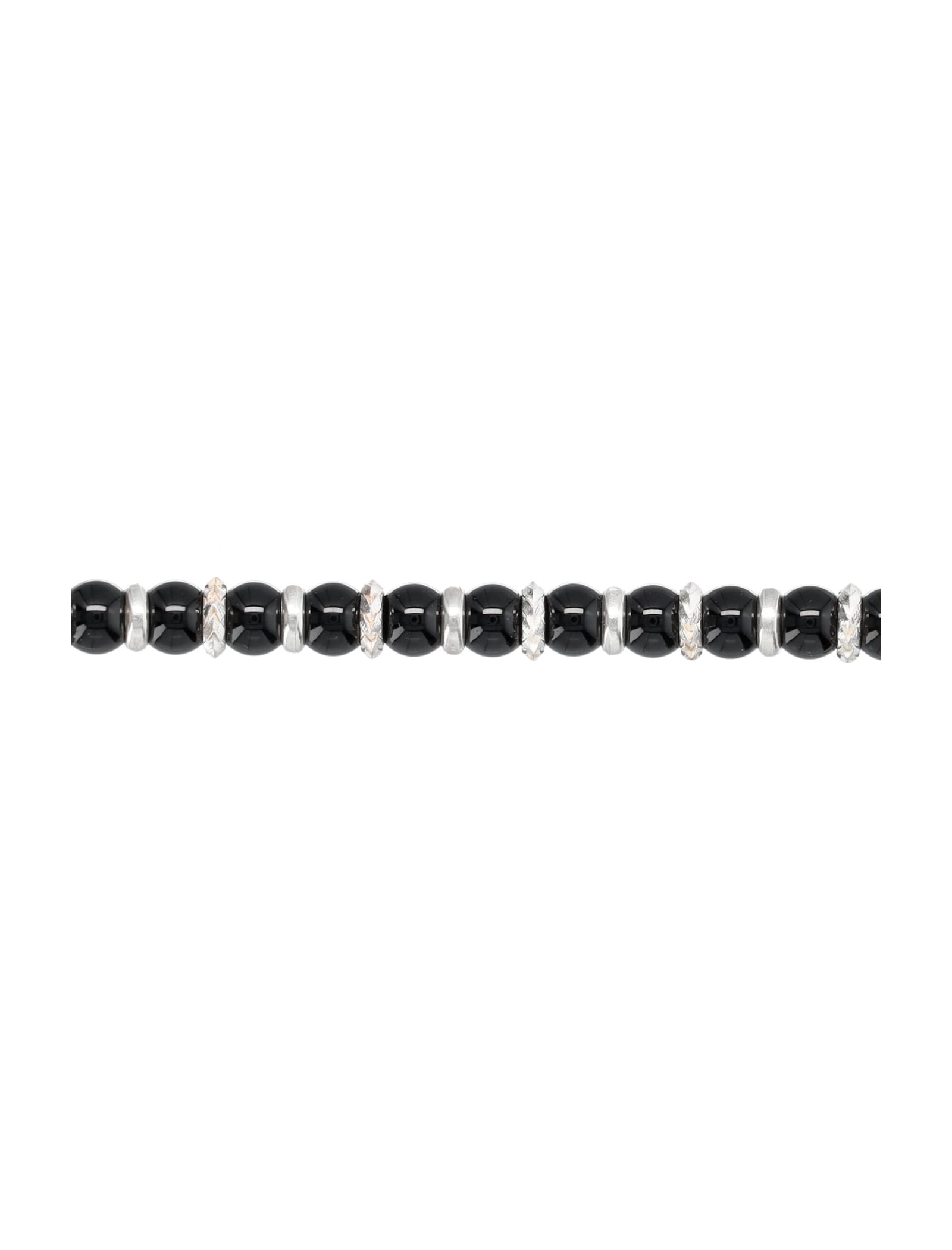 Shop Emanuele Bicocchi Spheres Bracelet In Black