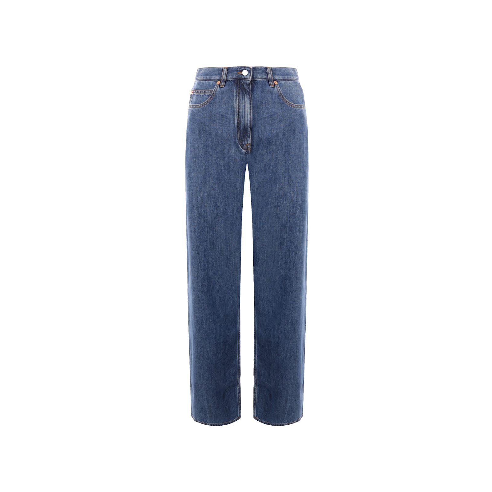 VALENTINO WIDE LEG DENIM JEANS