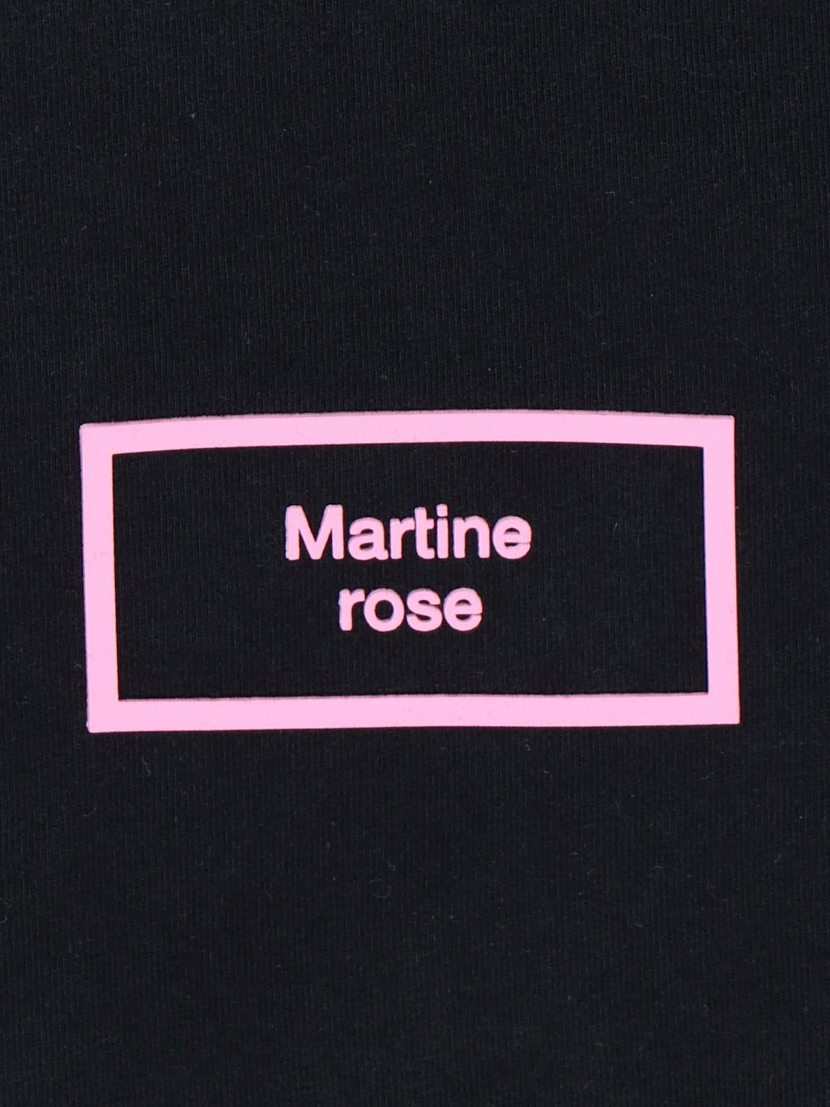Shop Martine Rose Logo T-shirt In Black