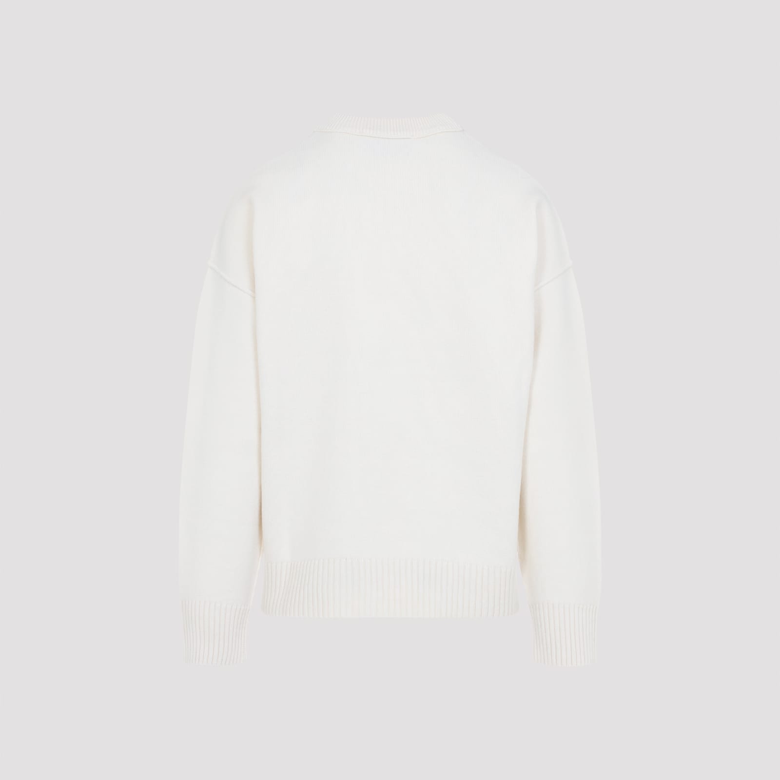 Ami Alexandre Mattiussi Ami Paris Turtleneck Sweater Ami De Coeur White Men In Animal Print