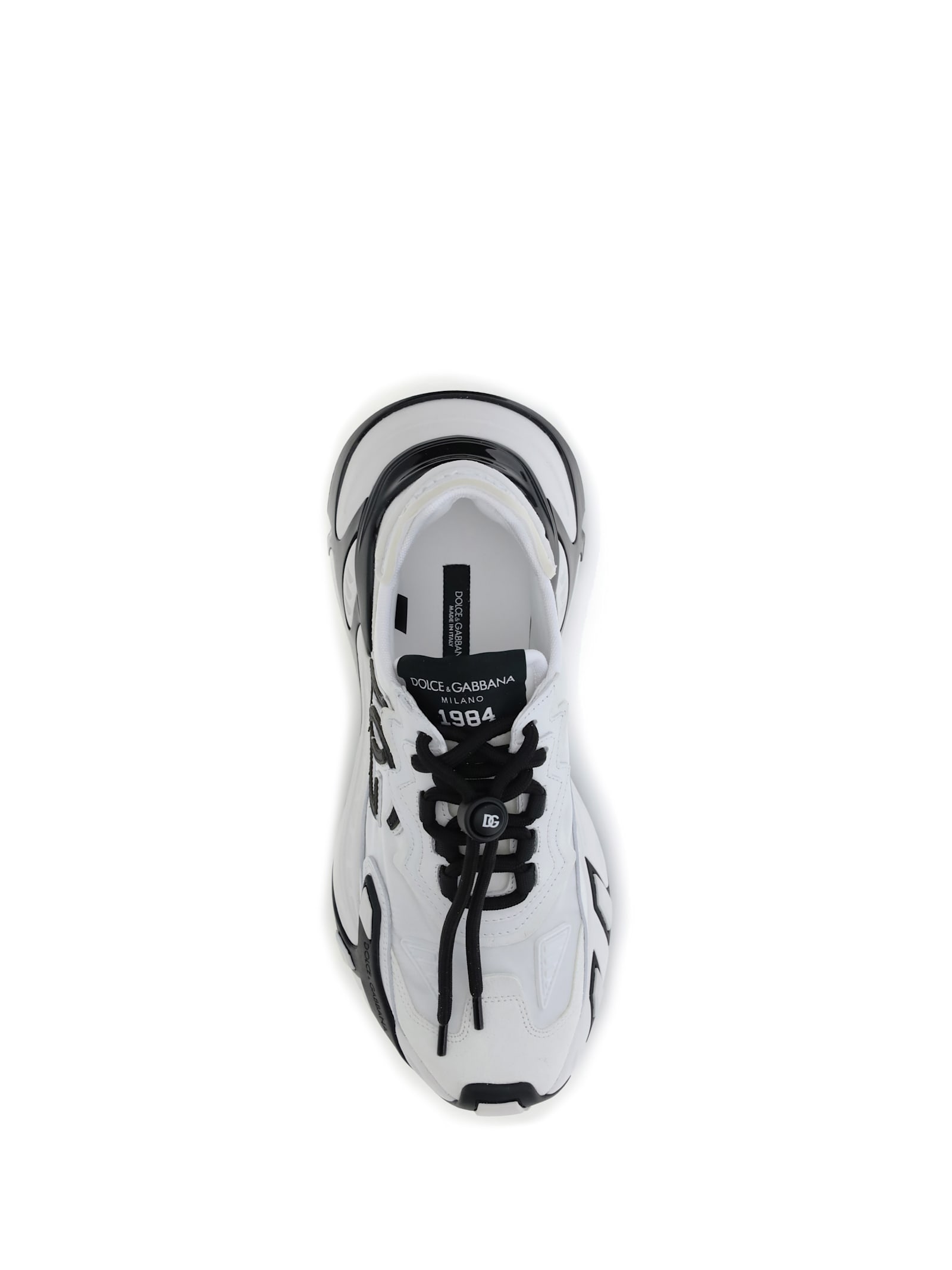 Dolce & Gabbana Sneaker Day Faster Black And White In White