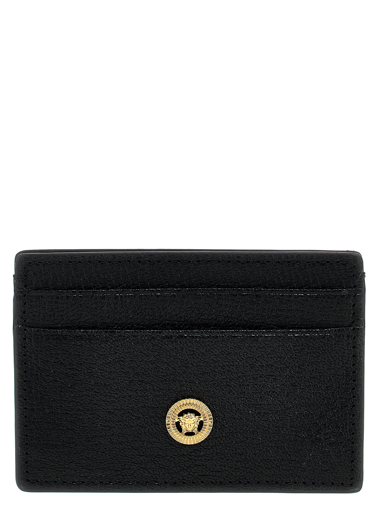 Shop Versace Medusa Biggie Card Holder In Black