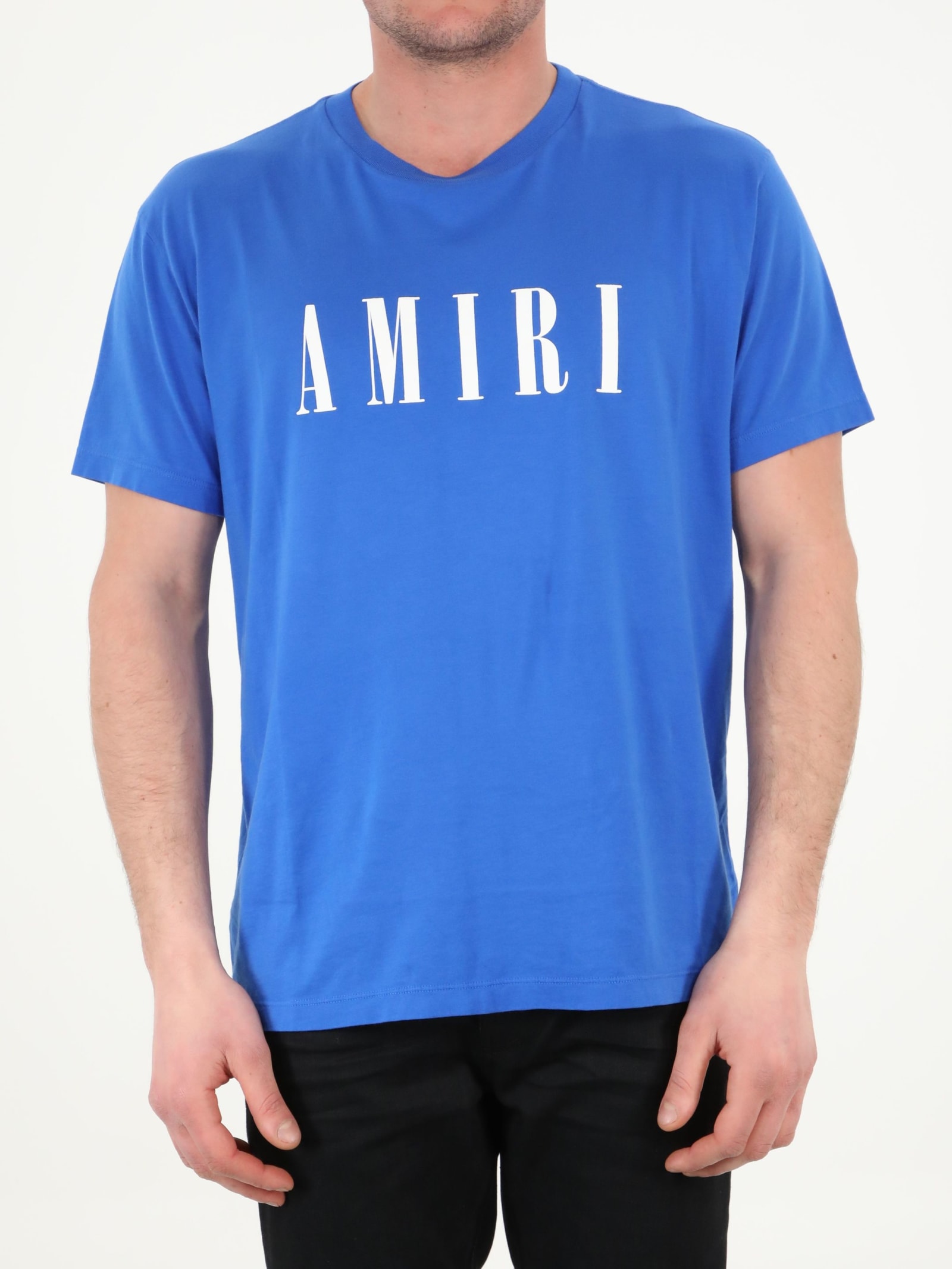 AMIRI Blue T-shirt With Logo
