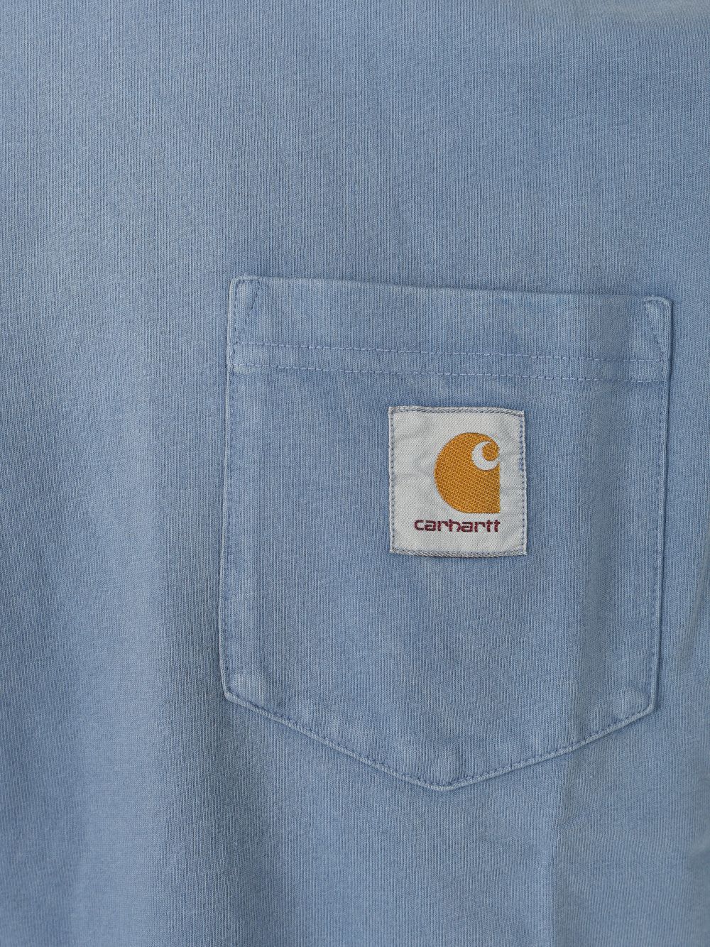 Carhartt Wip Short Sleeves Hudson Pocket T-shirt In Blue