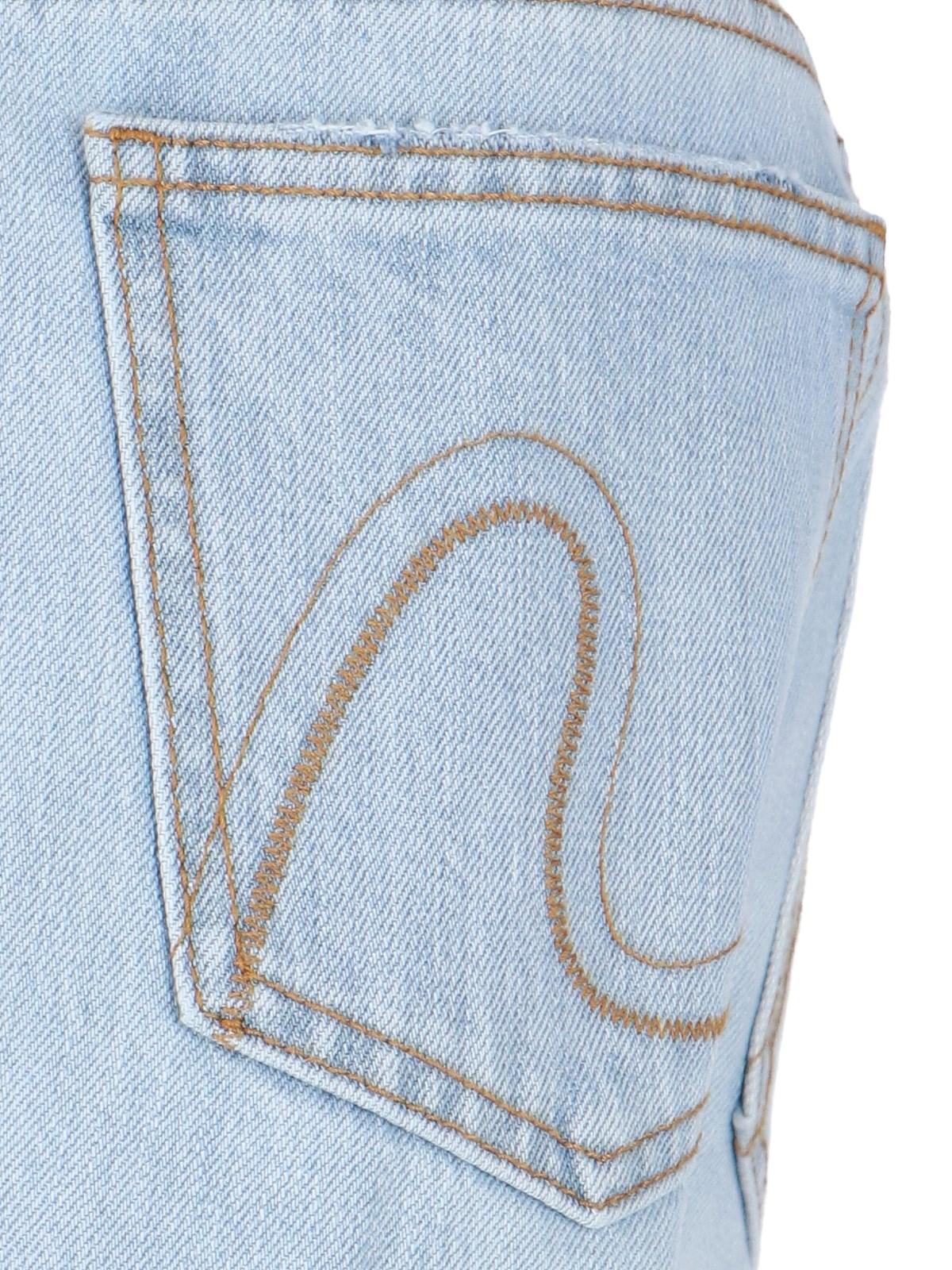 Shop Erl Bootcut Jeans In Light Blue