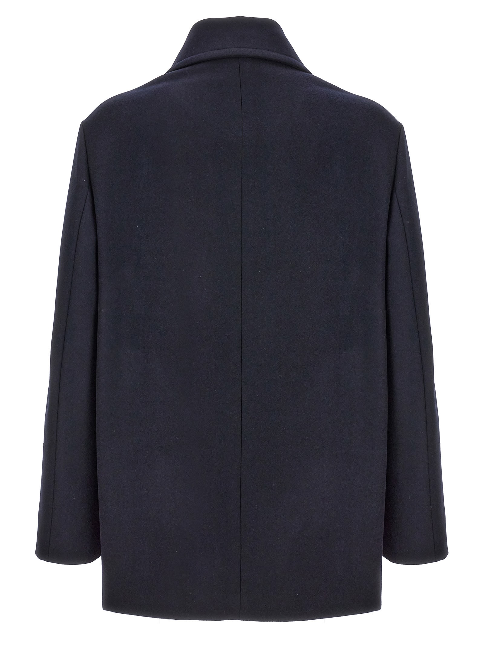 Shop Barena Venezia Gaban Coat In Blue