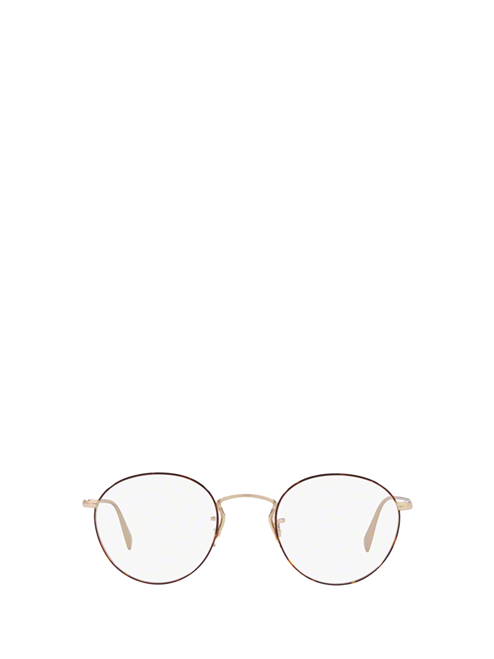 Shop Oliver Peoples Ov1186 Soft Gold / Amber Dtbk Foil Glasses