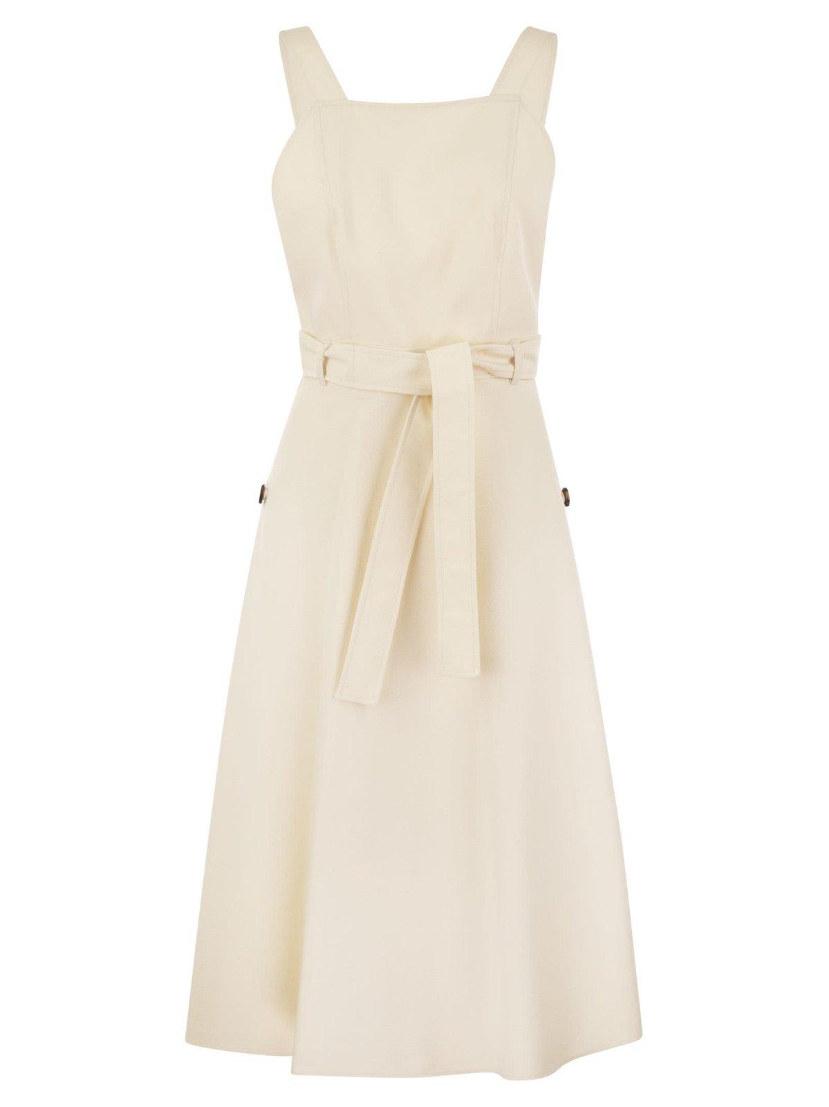 Shop Weekend Max Mara Affari Dress In Beige