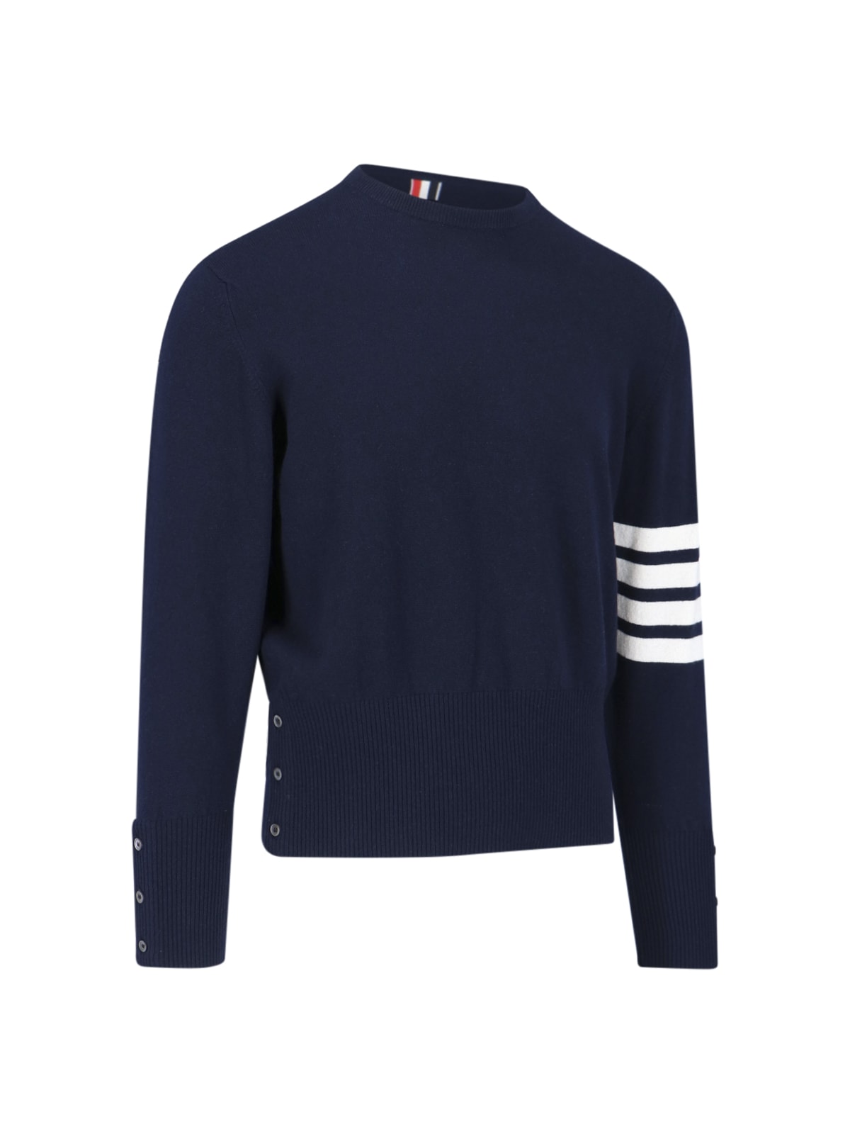 Shop Thom Browne 4- Bar Sweater In Blue