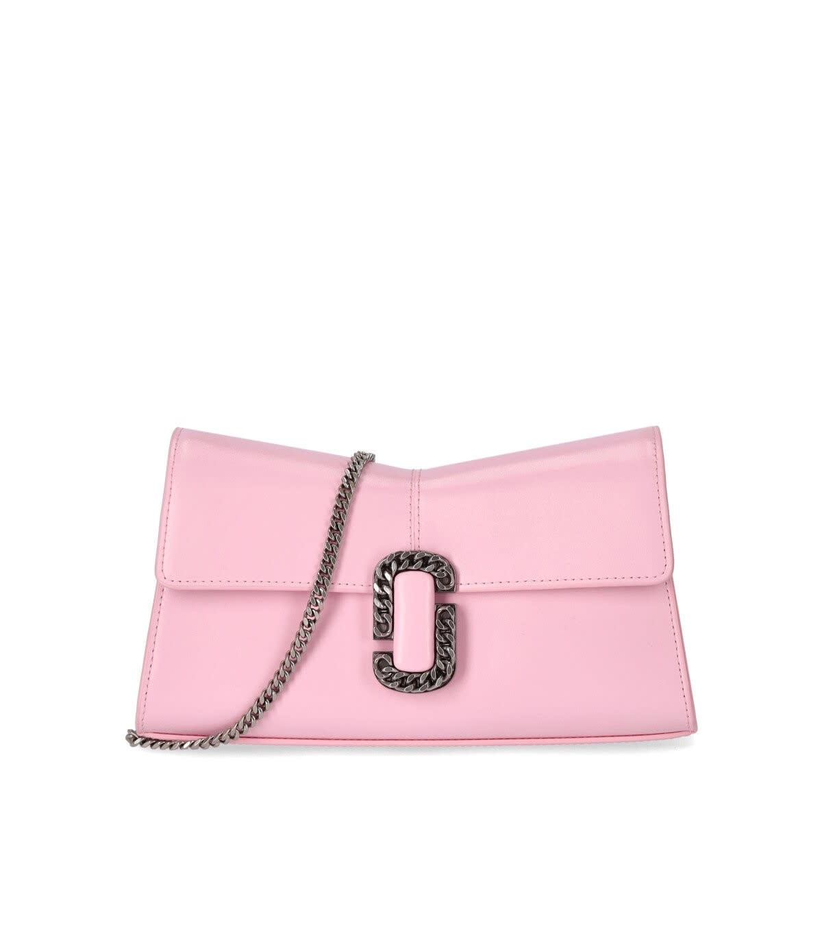 MARC JACOBS PINK LEATHER CLUTCH