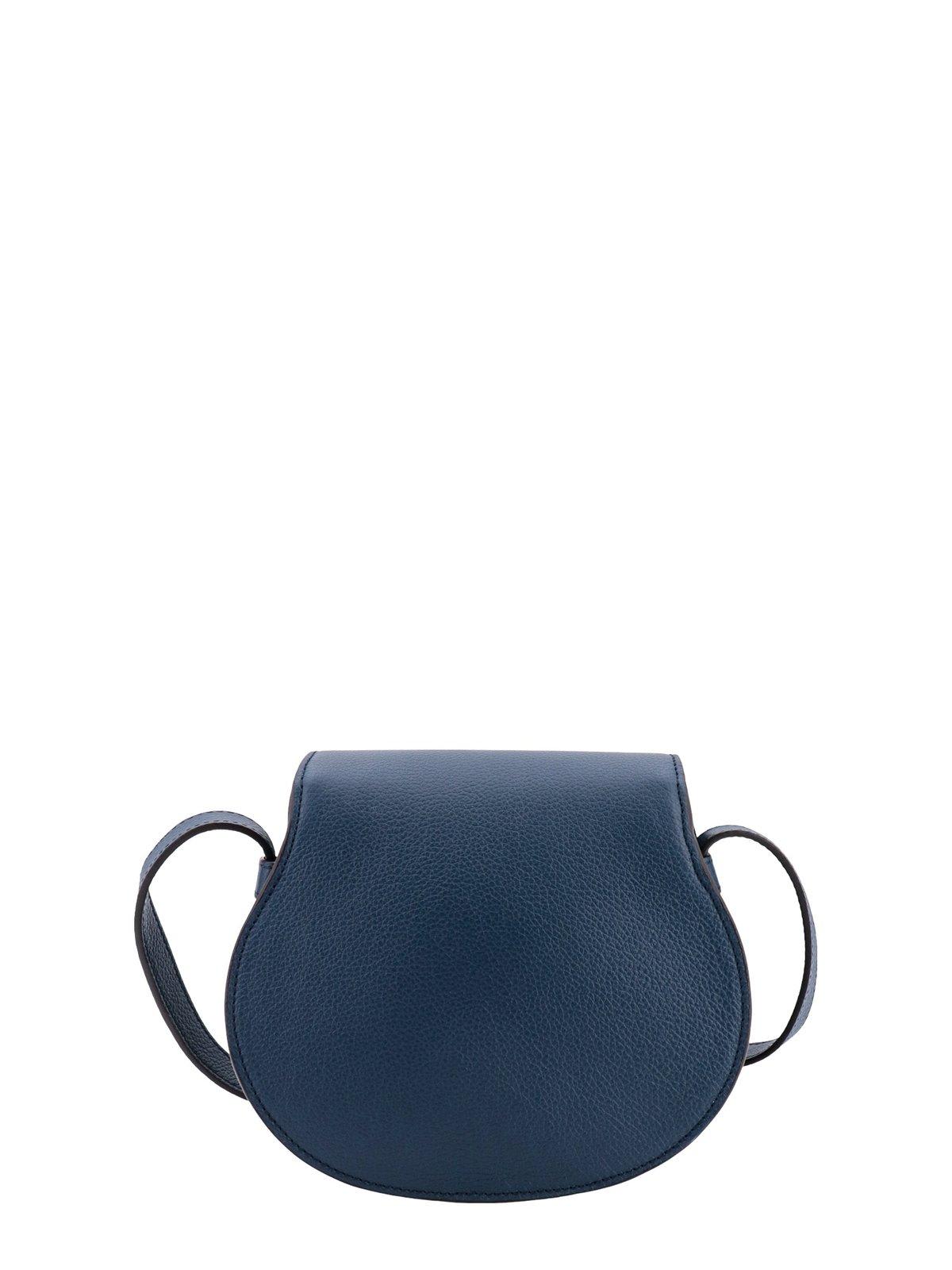 Shop Chloé Small Crossbody Bag Marcie In Blue