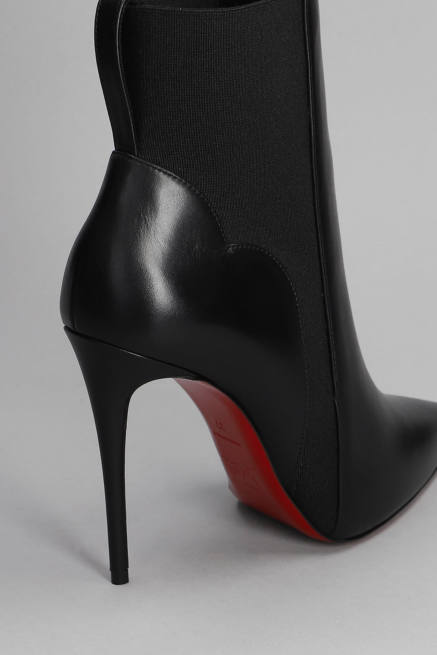 Christian Louboutin Chelsea Chick Red Sole Stiletto Booties