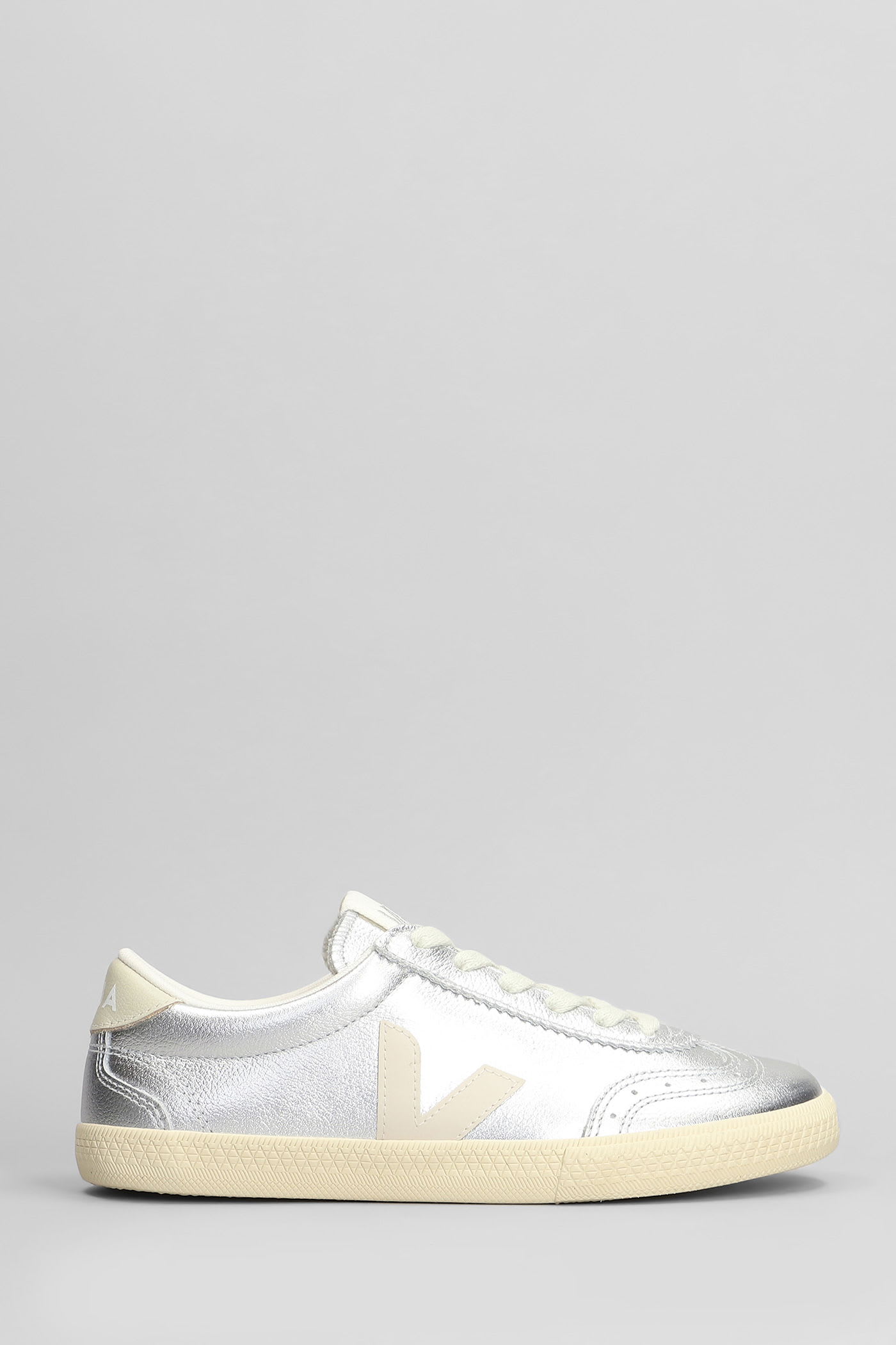 Veja Volley O.t Sneakers In Silver Leather