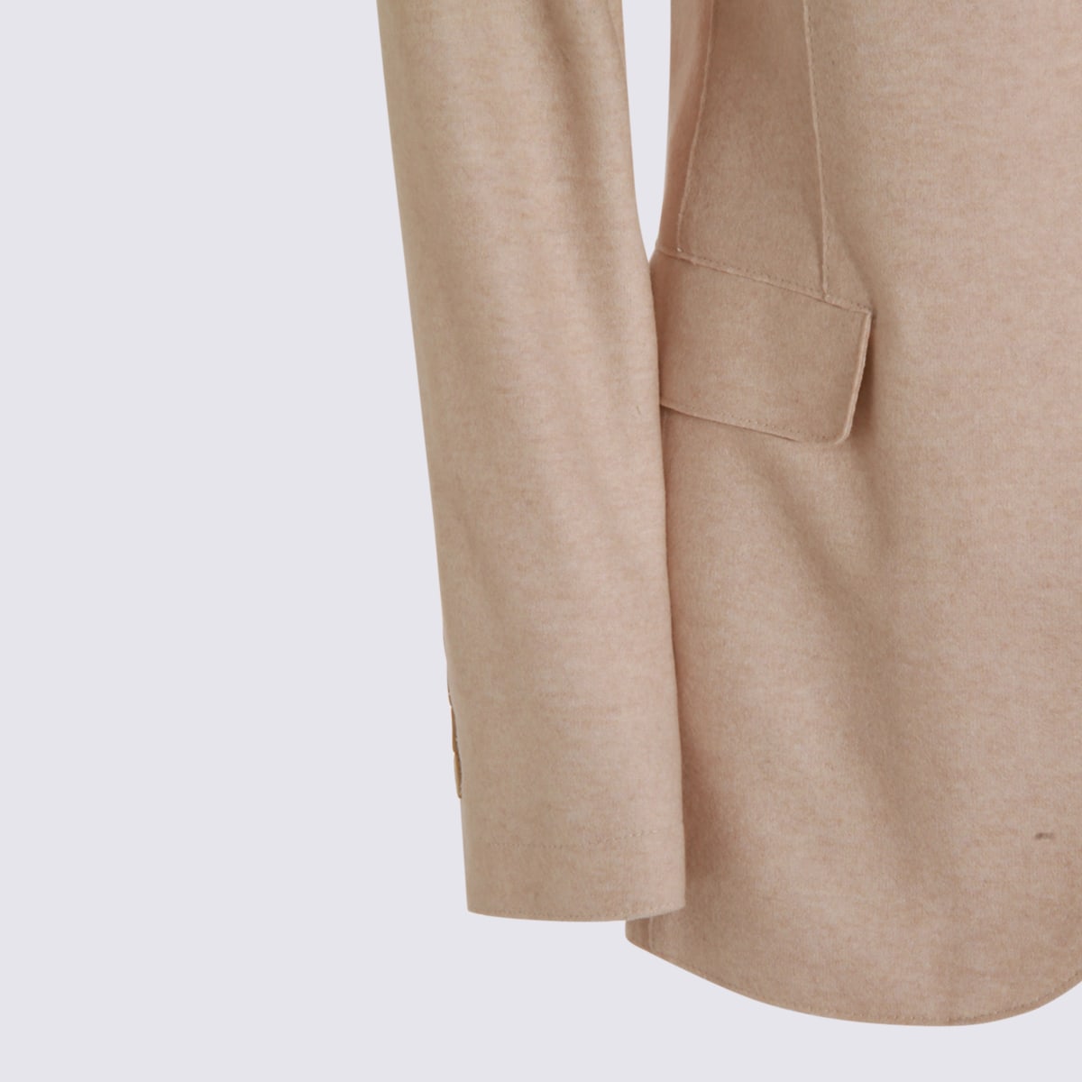 Eleventy Hooded Blazer With Long Sleeves And Pockets In Brown