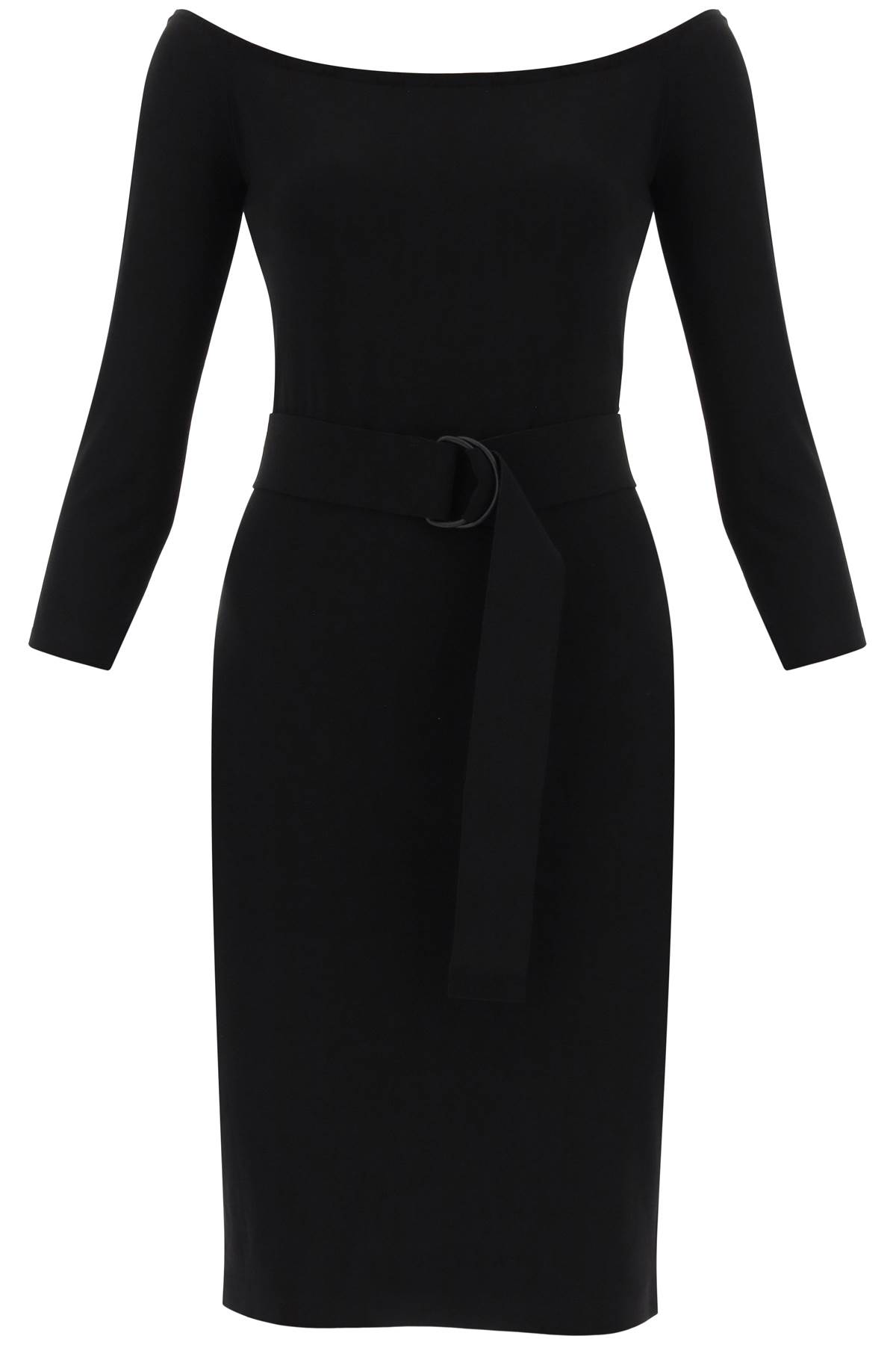 Shop Norma Kamali Jersey Knee-length Dress In Black (black)