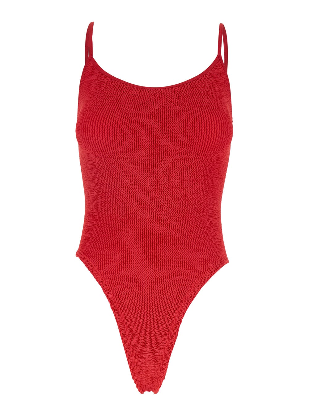 pamela Red Backless One-piece Swimsuit In Tech Fabric Stretch Woman